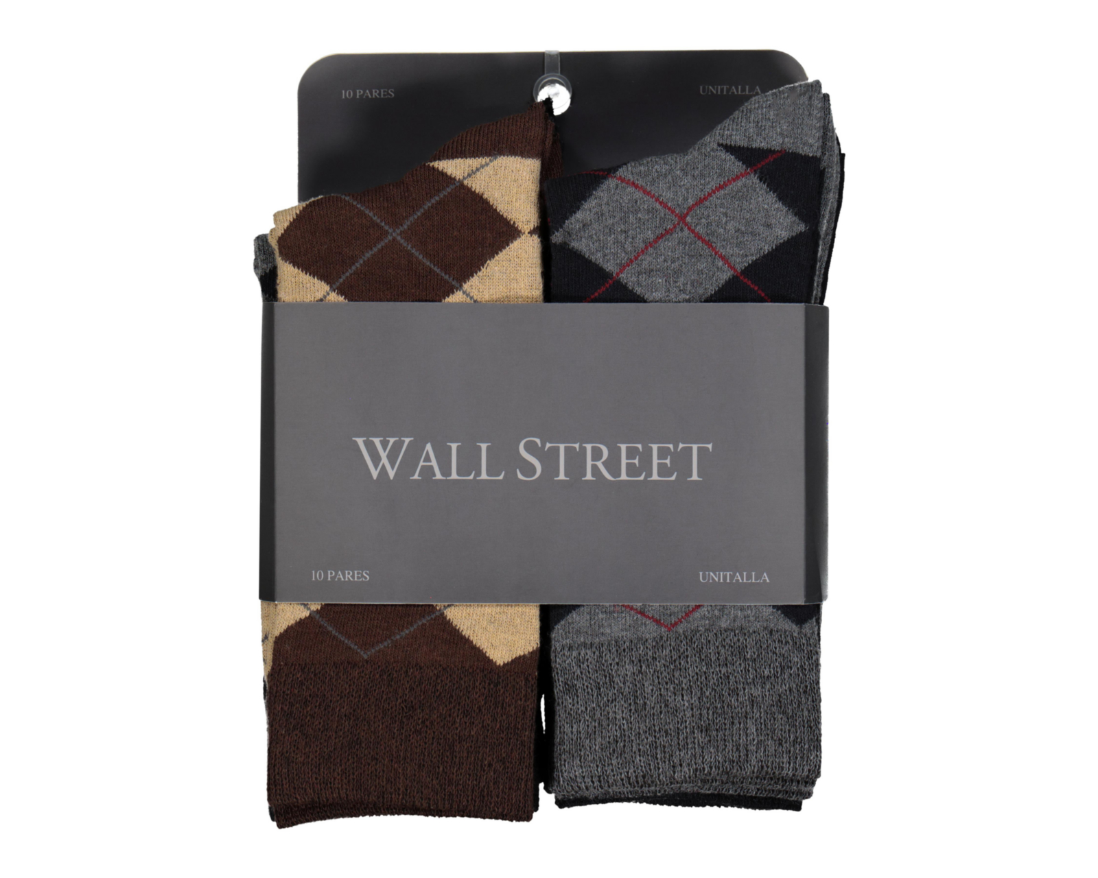 Foto 3 | Calcetas de Vestir Wall Street para Hombre 10 Pares