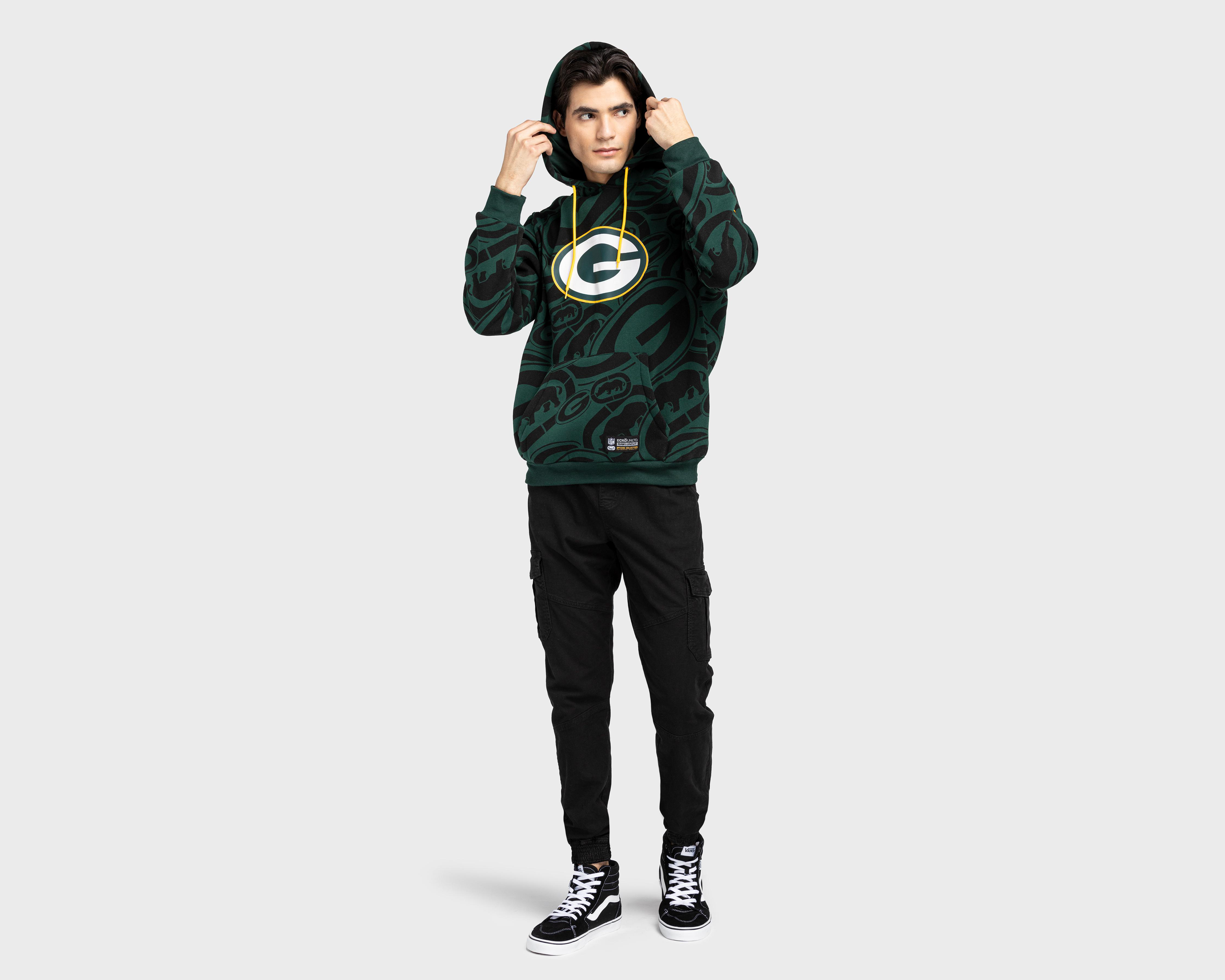 Foto 3 pulgar | Sudadera Eckó Unltd. Green Bay Packers