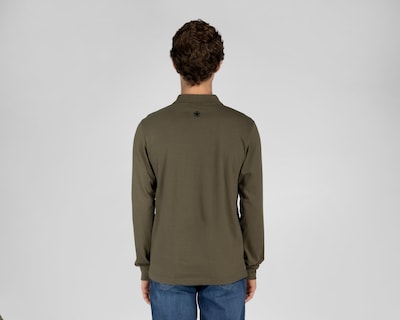 Foto 2 | Playera Polo Jeep Manga Larga Verde para Hombre