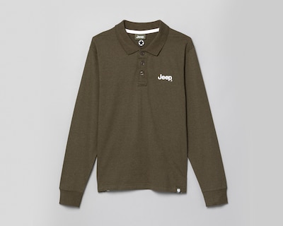 Foto 4 | Playera Polo Jeep Manga Larga Verde para Hombre