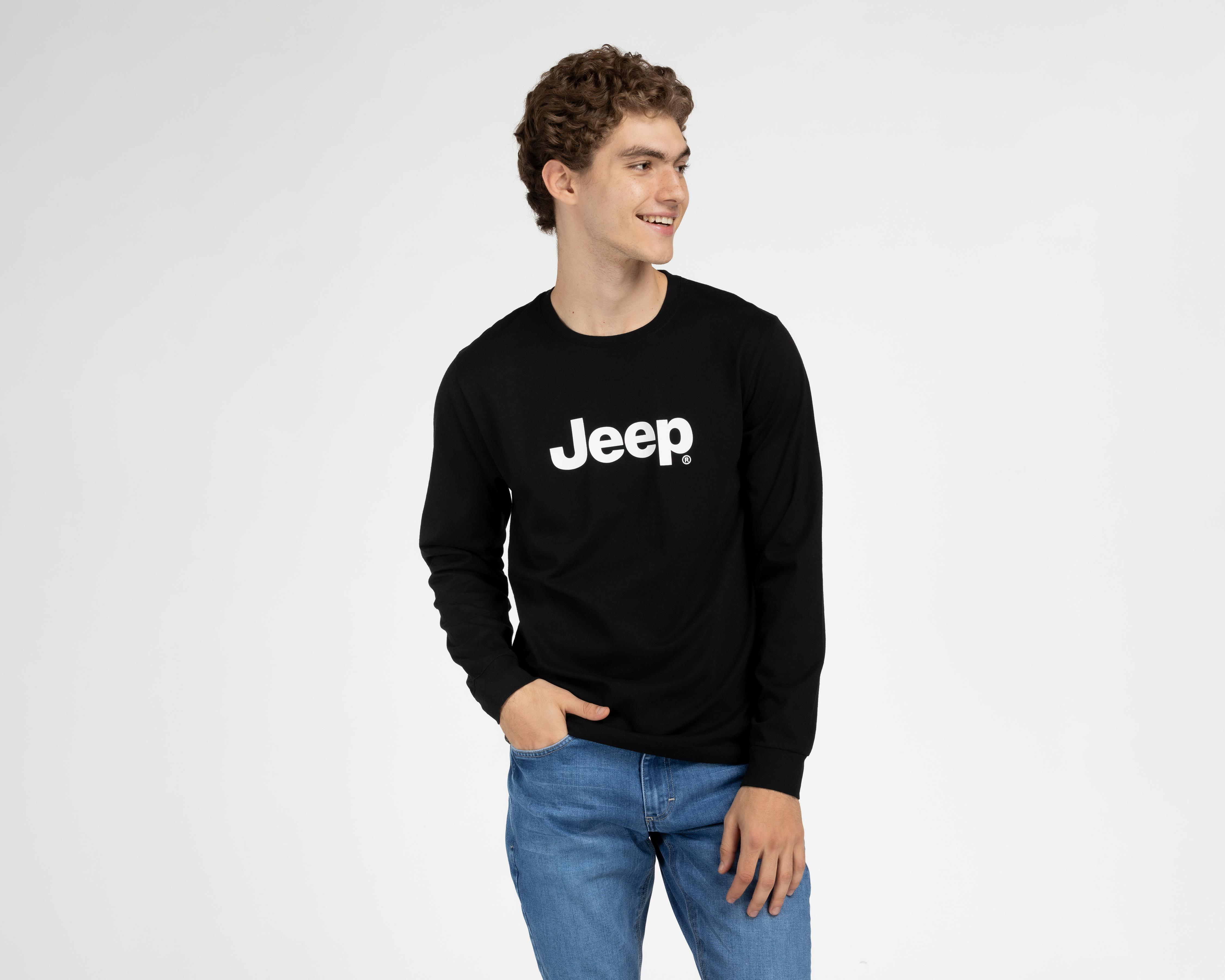 Foto 2 pulgar | Playera Jeep Cuello Redondo