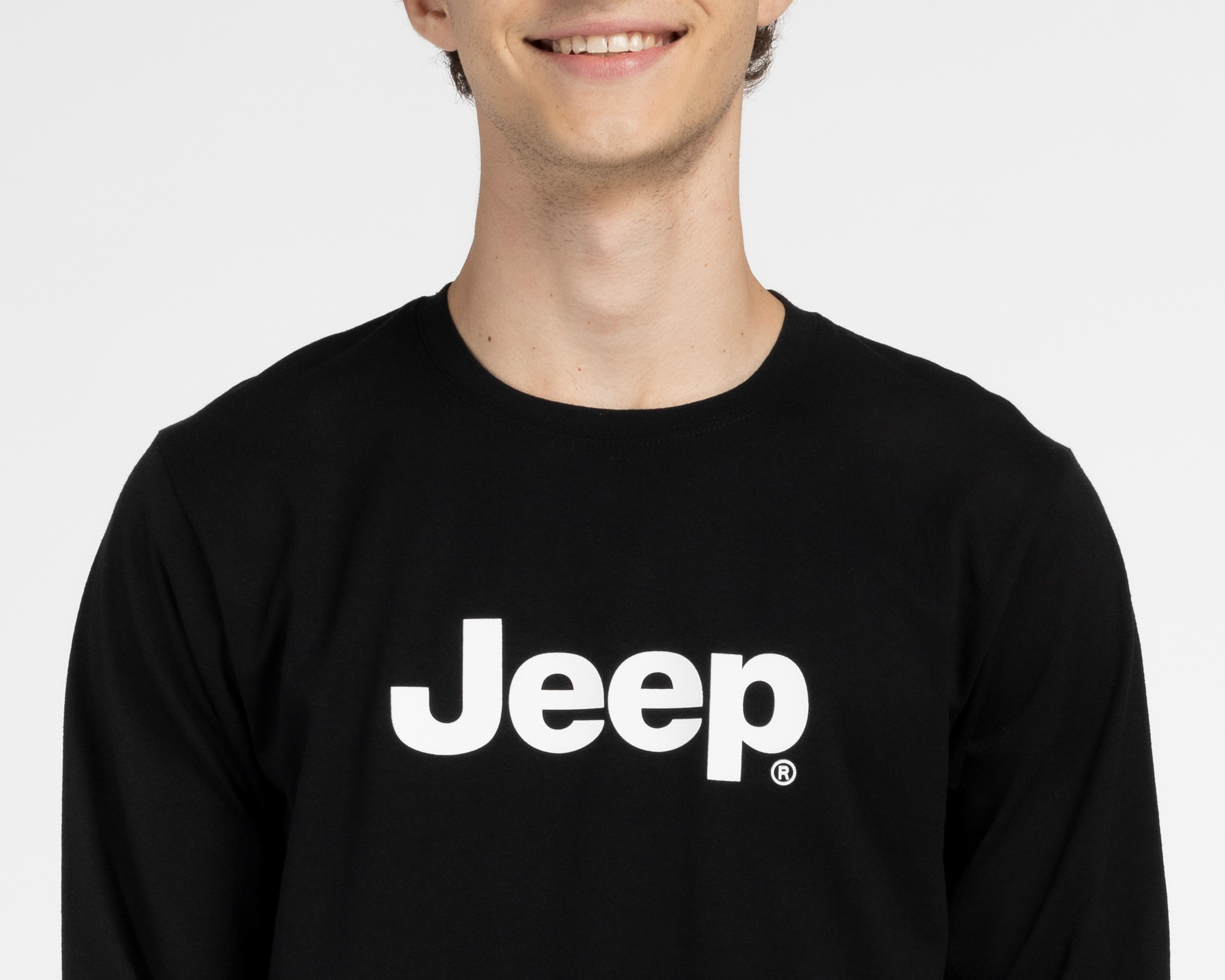 Foto 4 pulgar | Playera Jeep Cuello Redondo