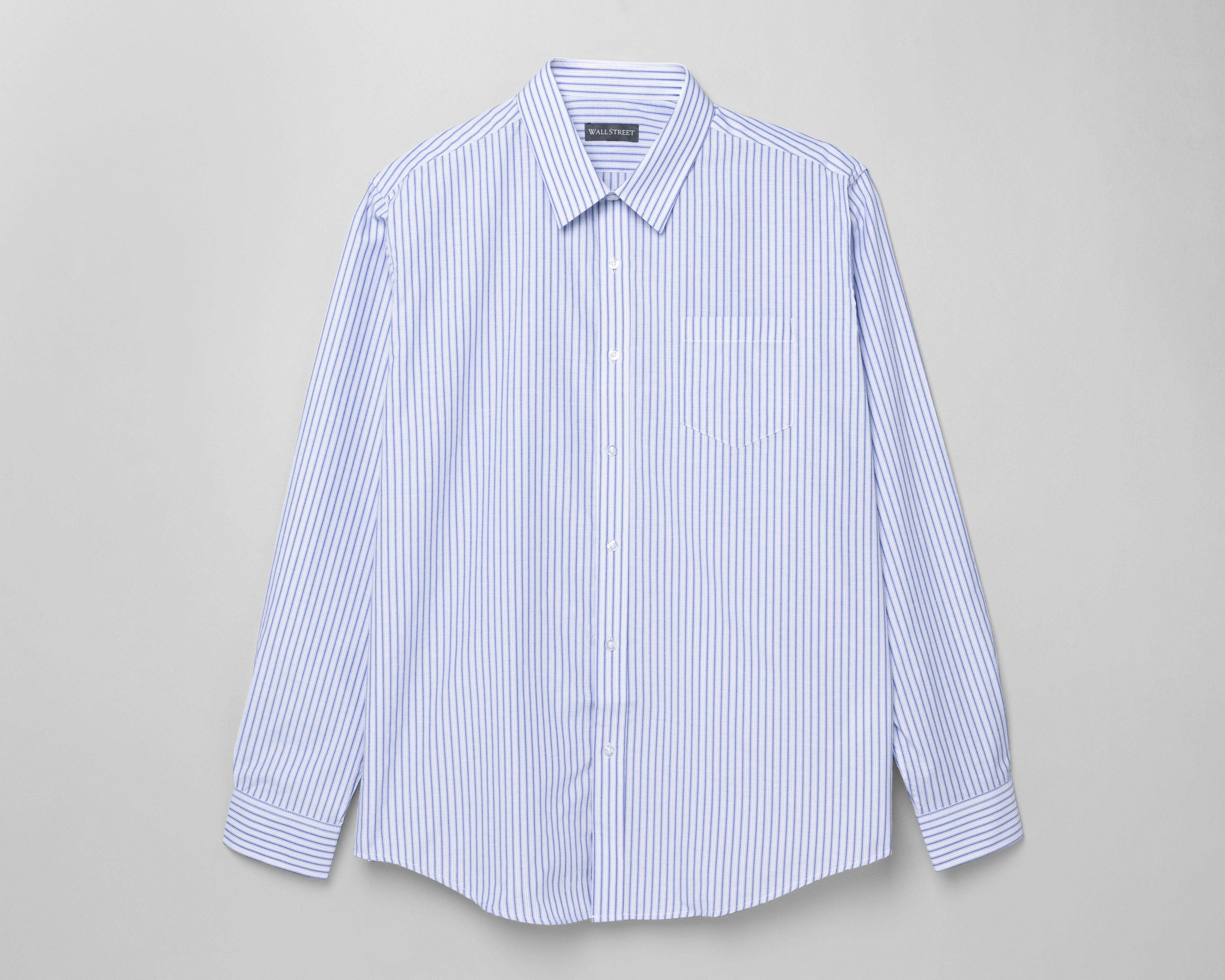Foto 2 pulgar | Camisa de Vestir Wall Street Manga Larga Cuello Americano