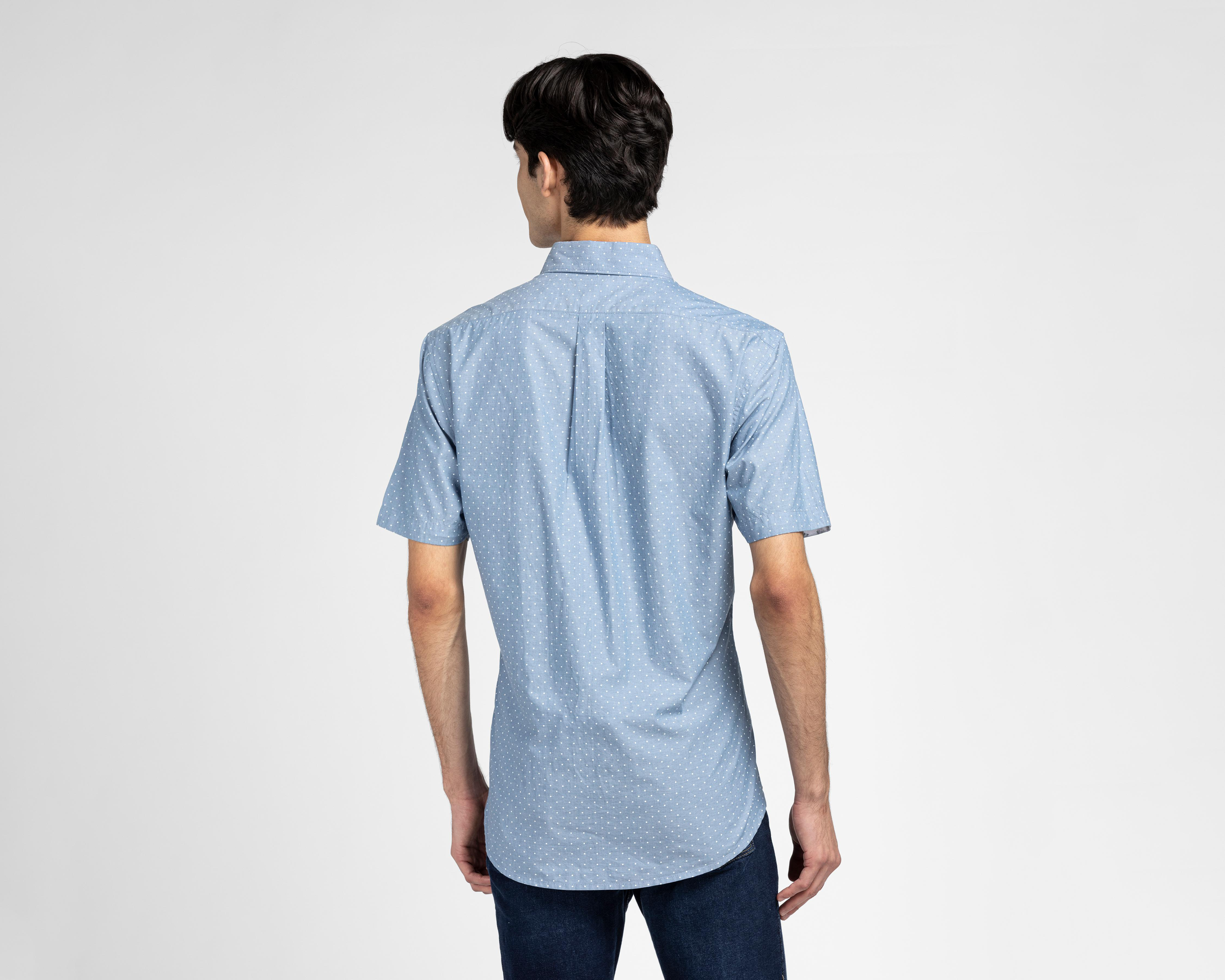 Foto 3 pulgar | Camisa Porto Sur Slim Fit con Puntos