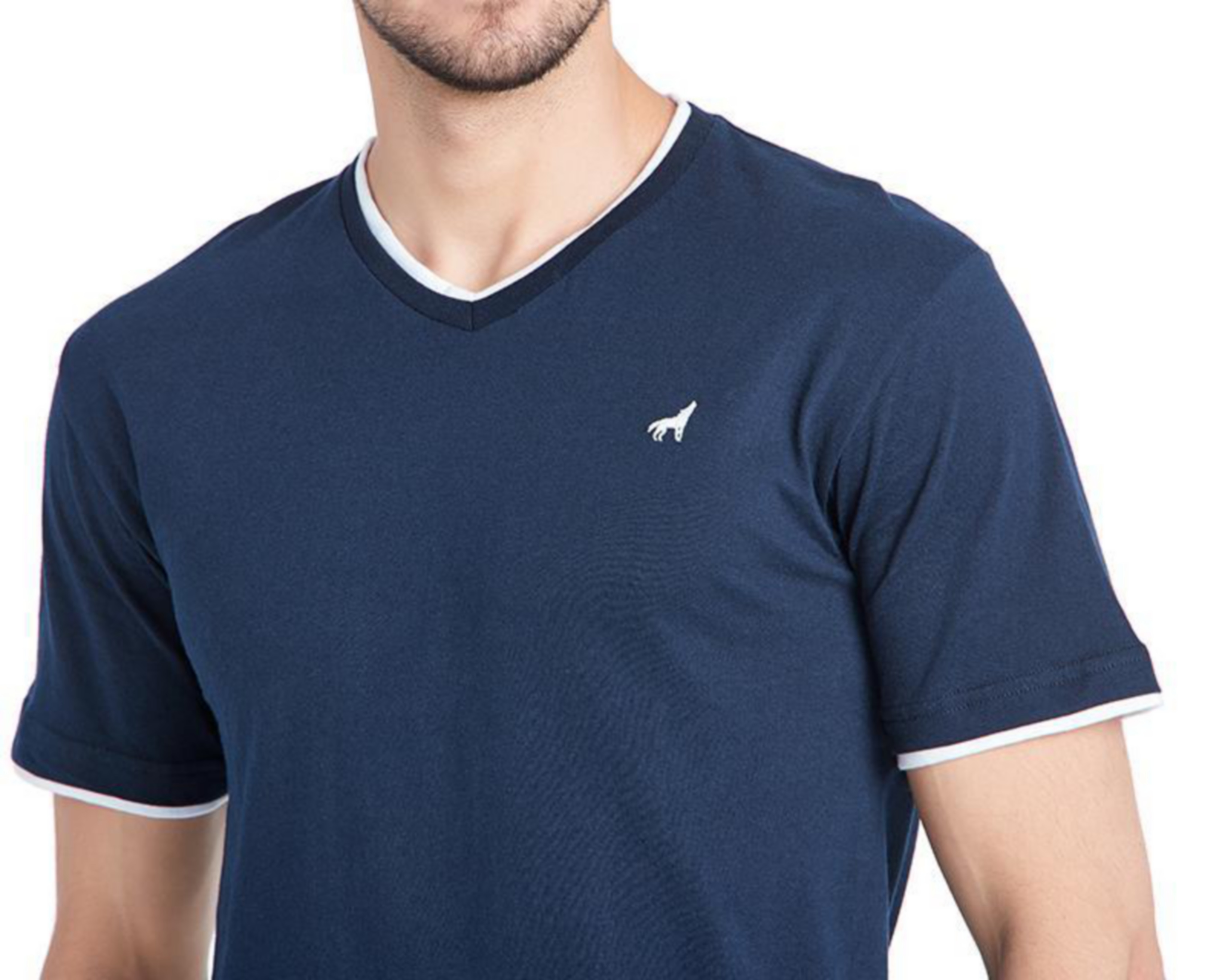 playeras de cuello v para hombre