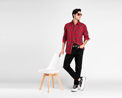 Foto 2 | Camisa Casual Refill a Cuadros