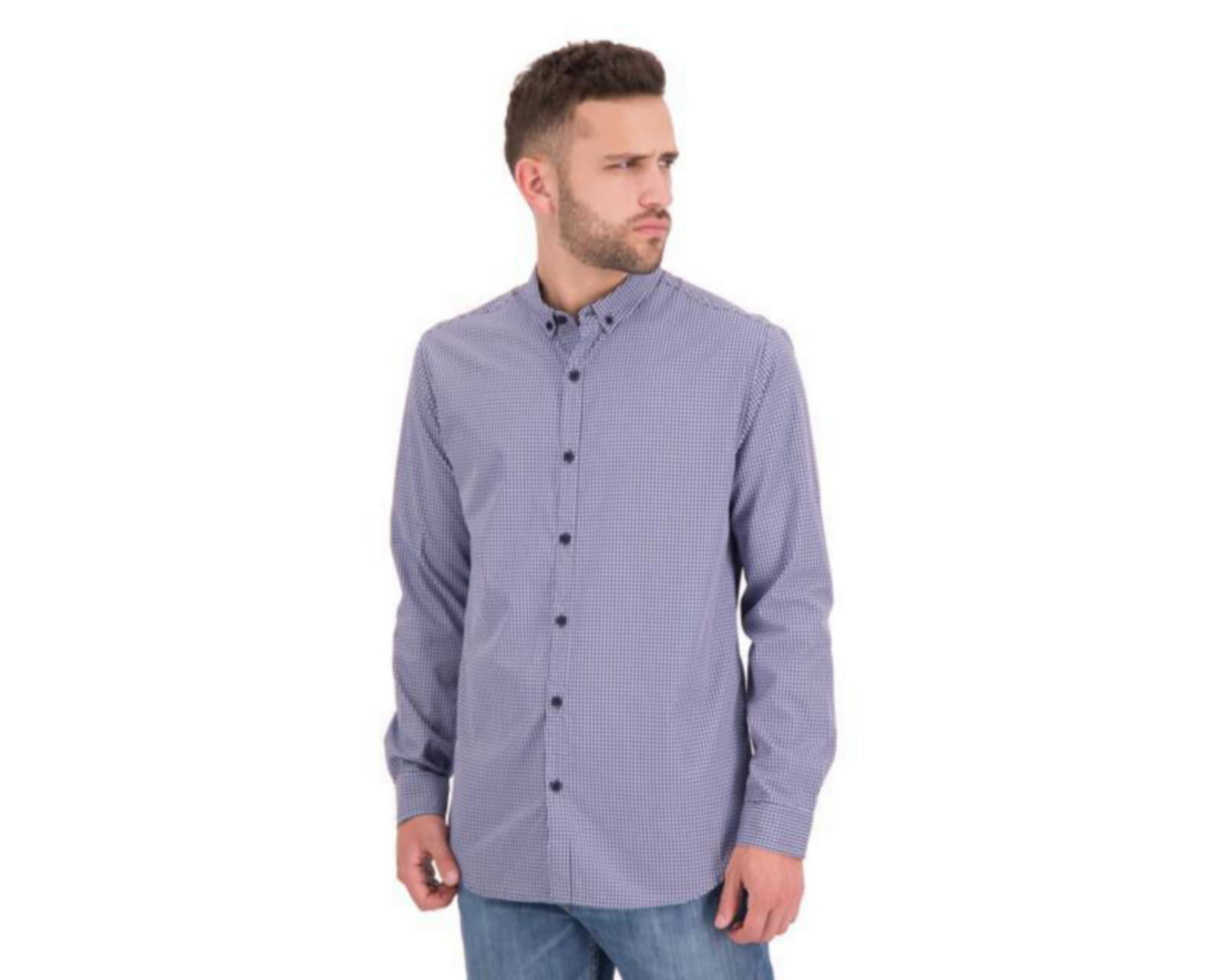 Camisa Casual Lucky Star Classic Fit a Cuadros