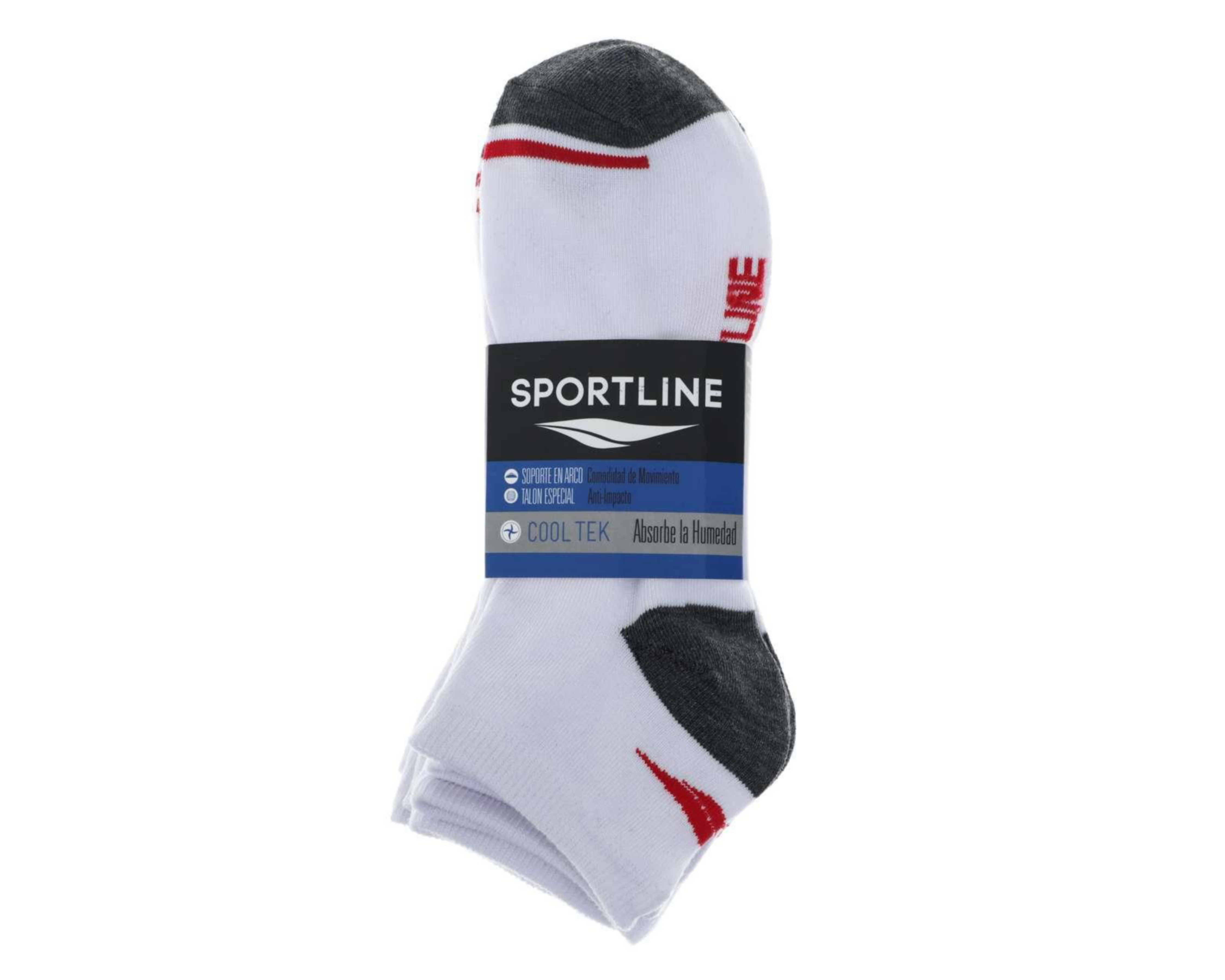 Foto 4 pulgar | Calcetas Deportivas Tines Sportline para Hombre 5 Pares