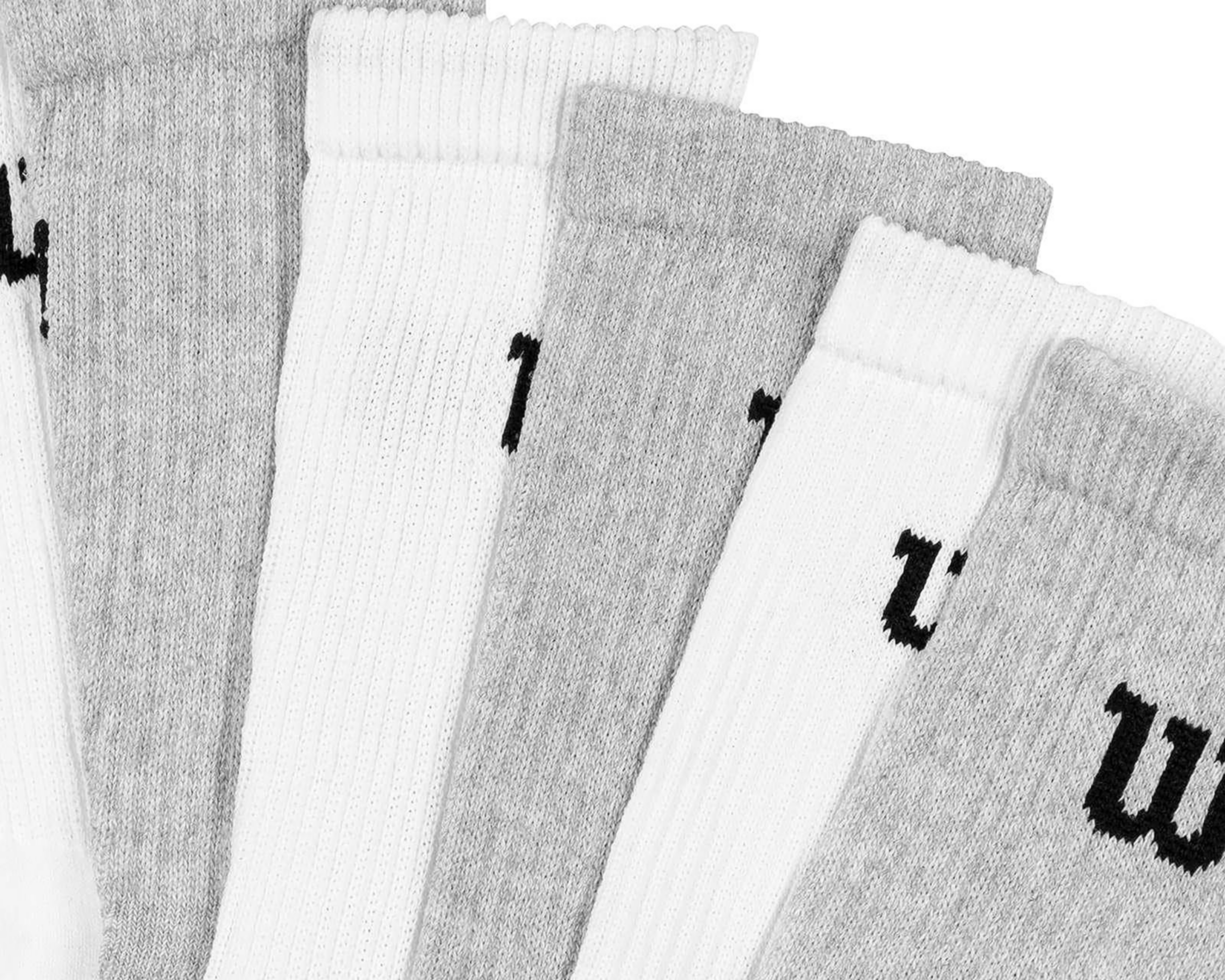 Foto 4 | Calcetas Deportivas Largas Wilson para Hombre 6 Pares