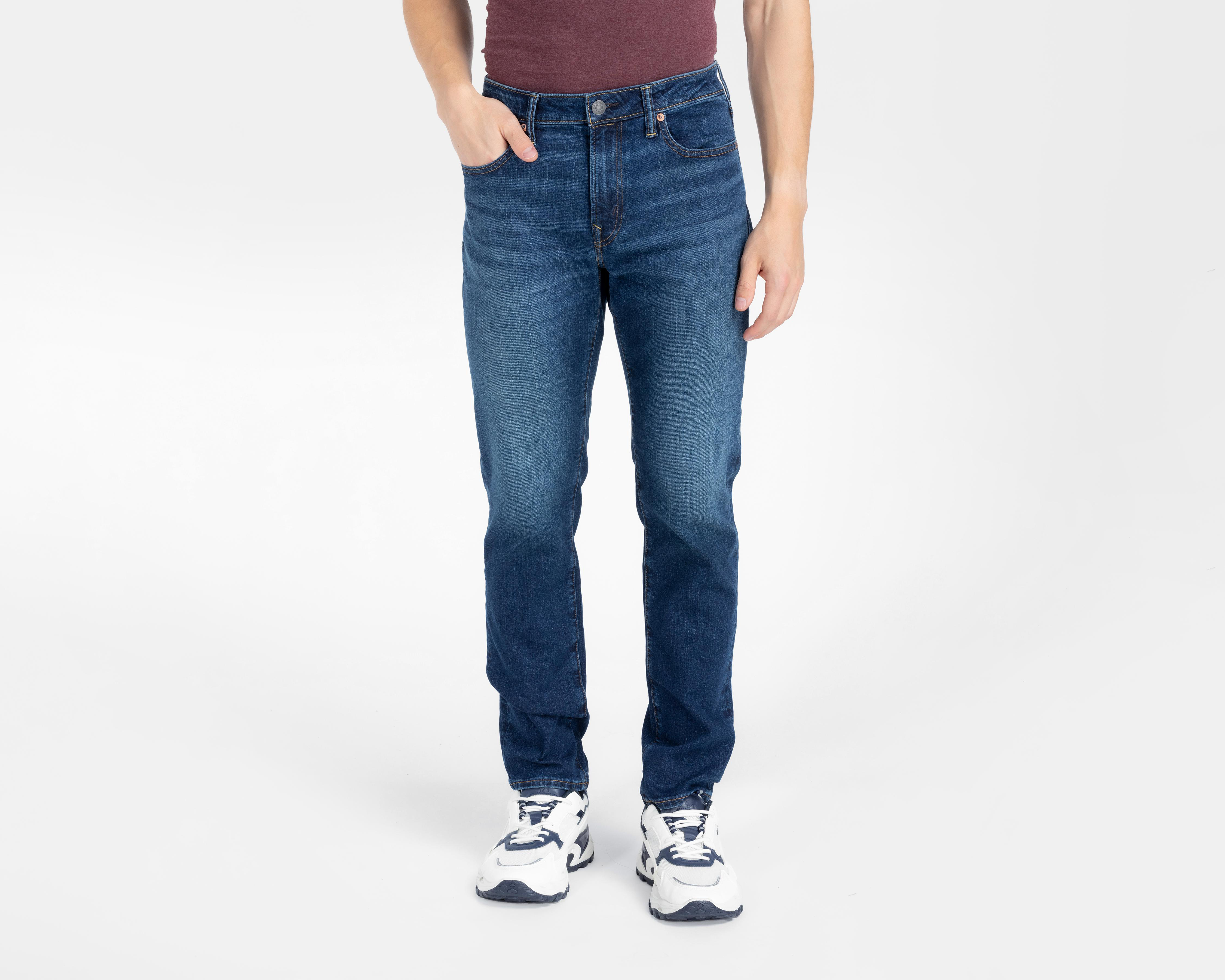 Foto 2 pulgar | Jeans Slim Straight American Eagle Dark Clean