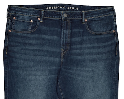 Foto 3 | Jeans Original Straight American Eagle Dark Clean