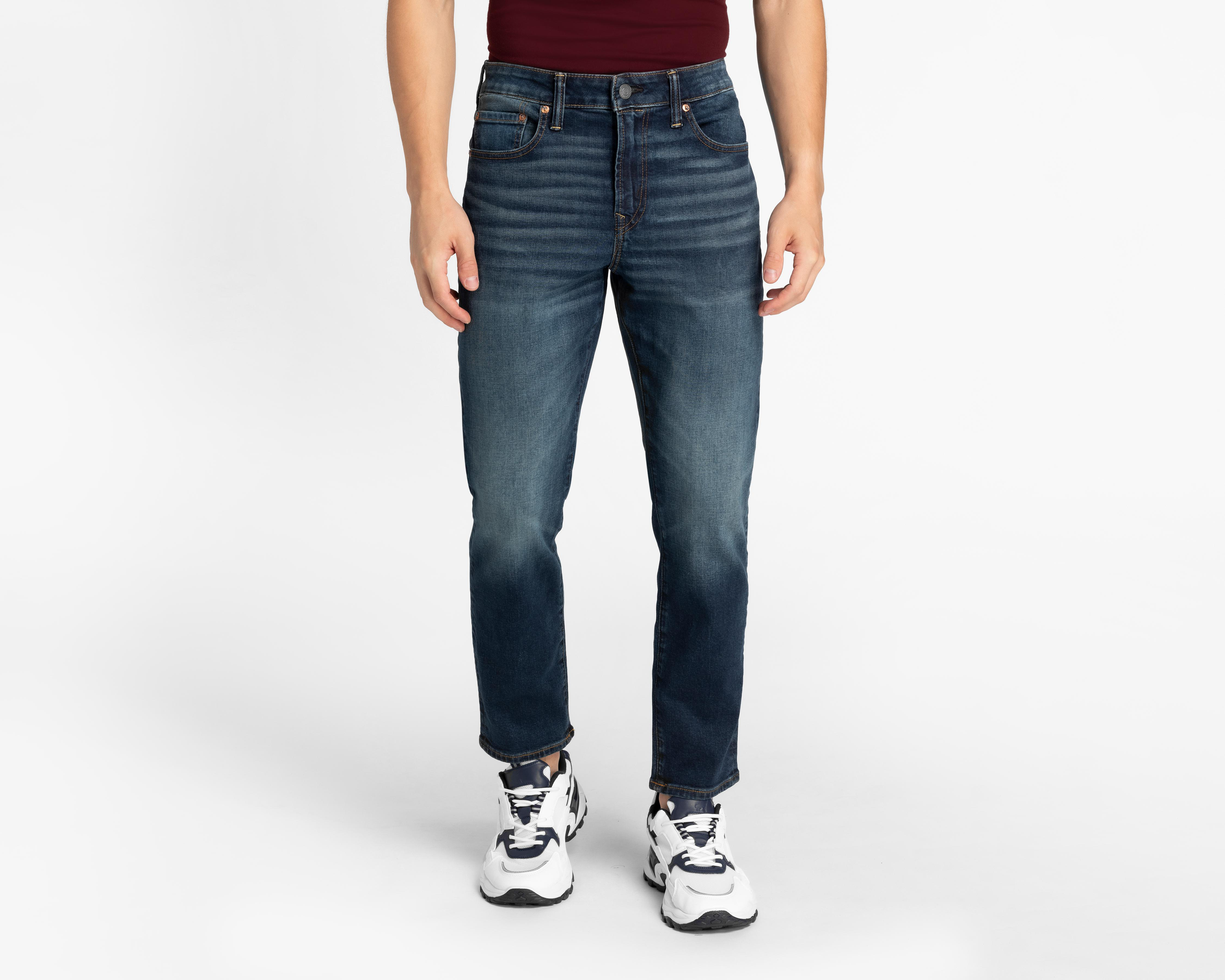 Jeans Athletic Straight American Eagle Dark Clean