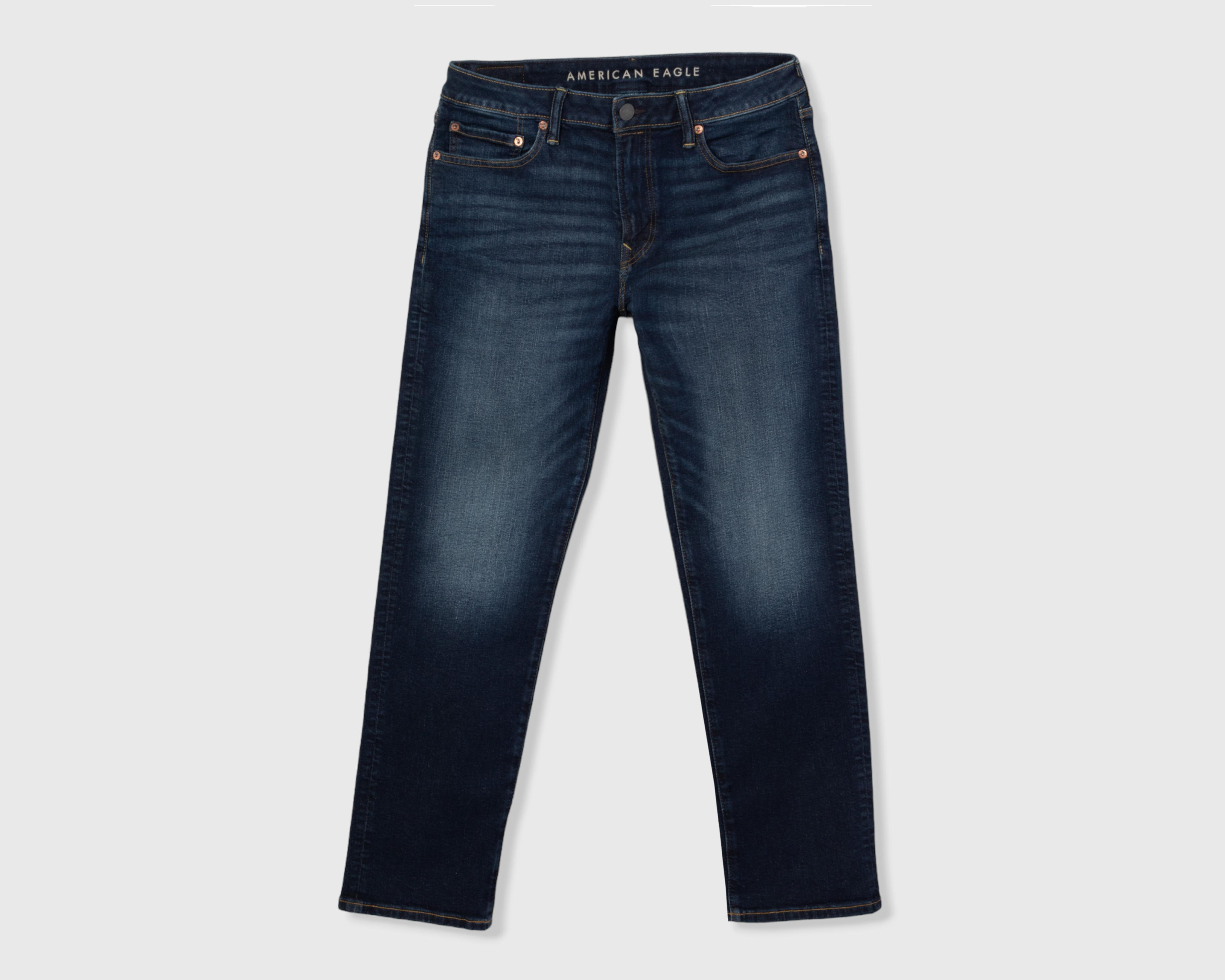 Jeans Straight American Eagle Dark Clean $969