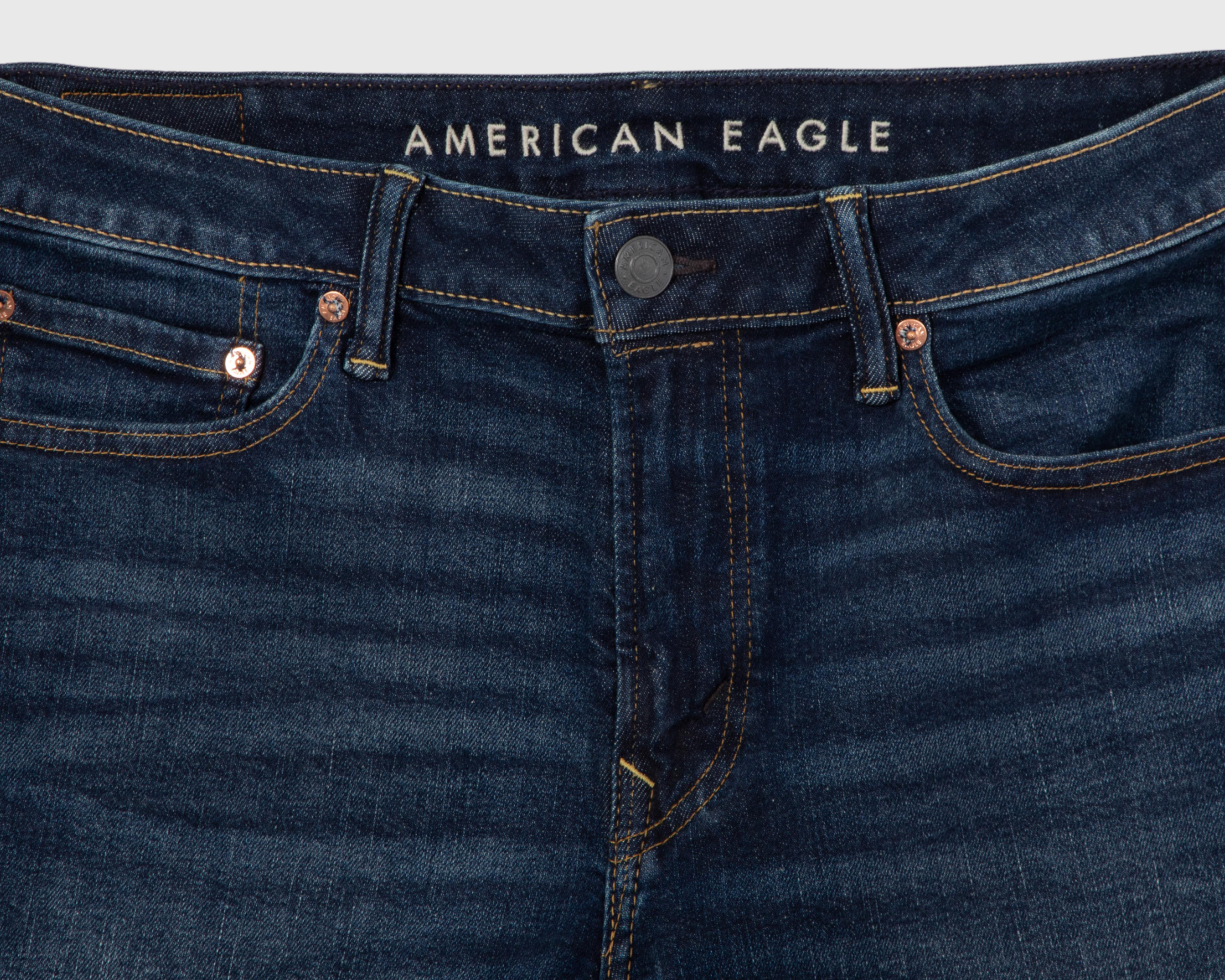 Foto 4 pulgar | Jeans Straight American Eagle Dark Clean