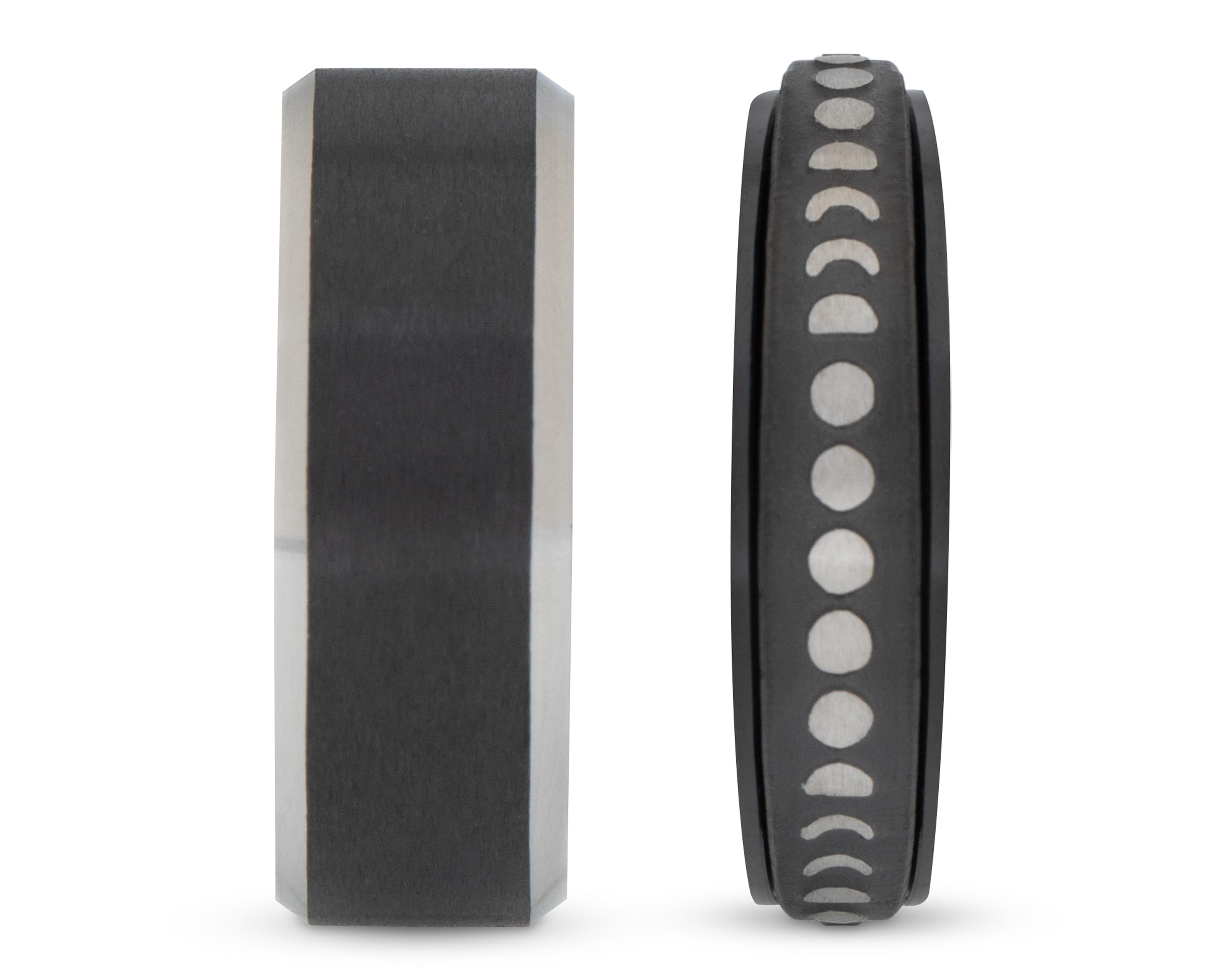 Foto 4 pulgar | Anillos Thinner Negros 2 Piezas