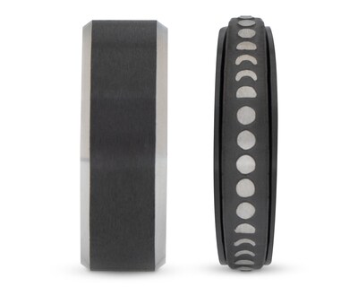 Foto 3 | Anillos Thinner Negros 2 Piezas