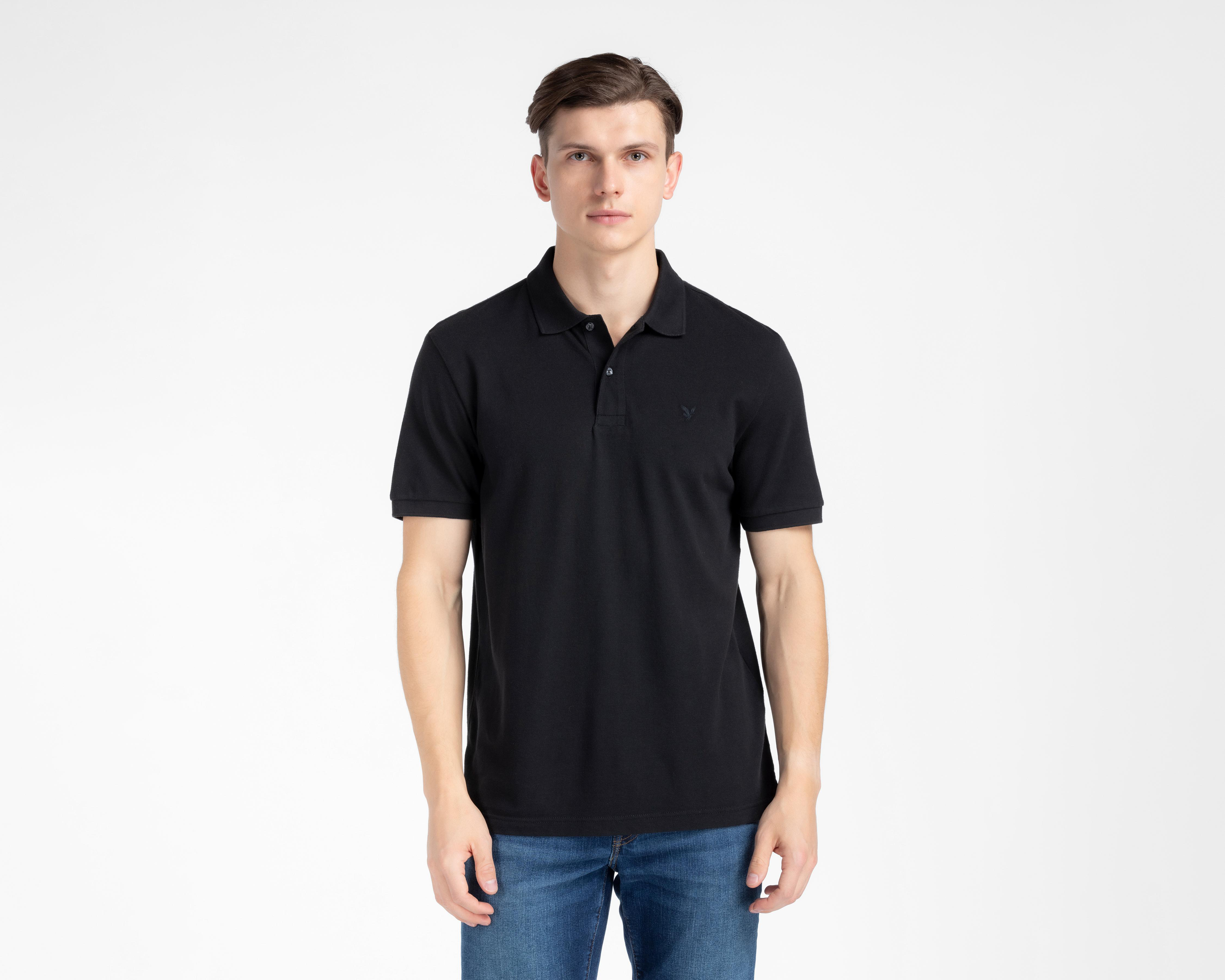 Playera Polo American Eagle Classic Negra para Hombre $599