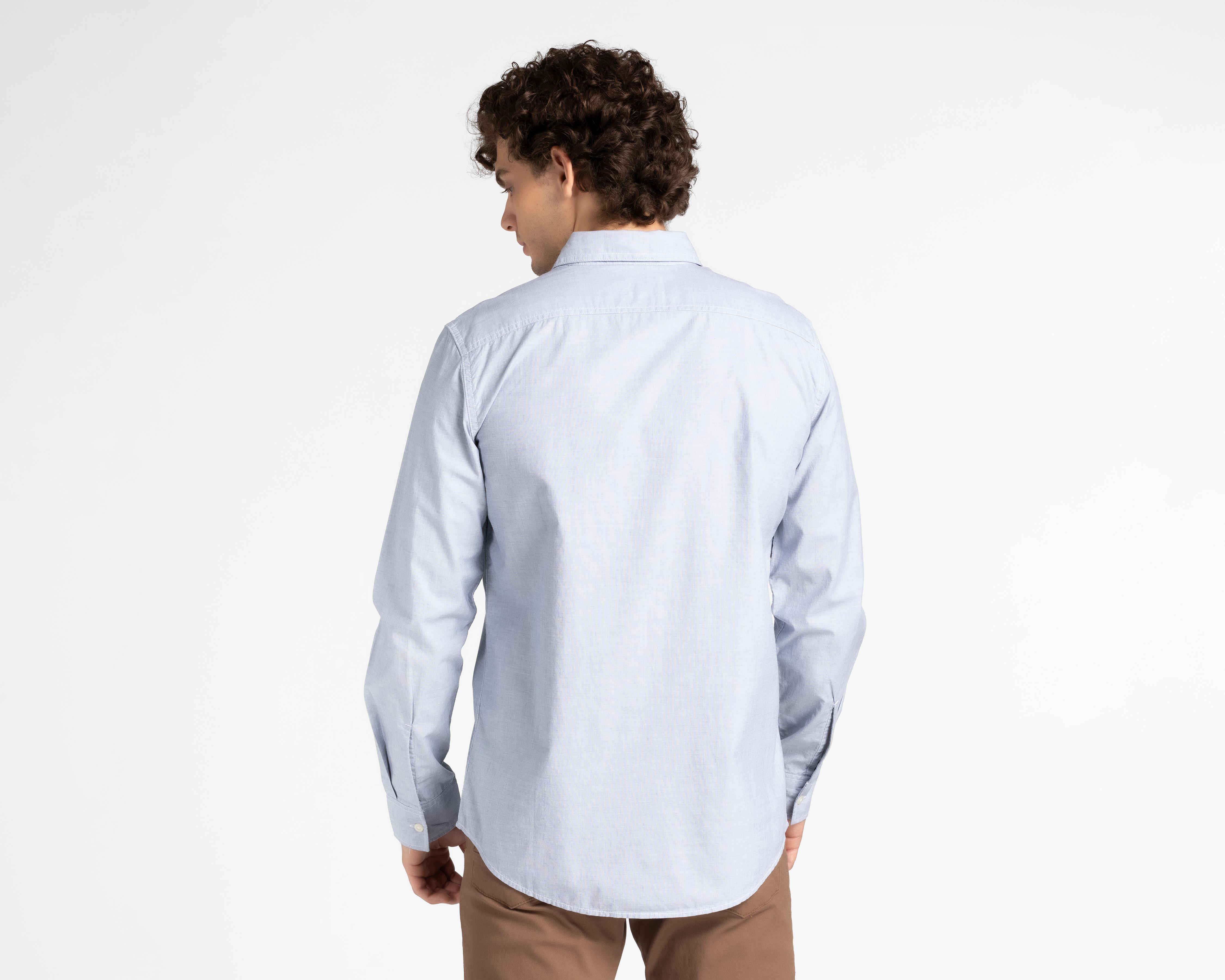 Foto 3 pulgar | Camisa de Algodón American Eagle Slim Fit