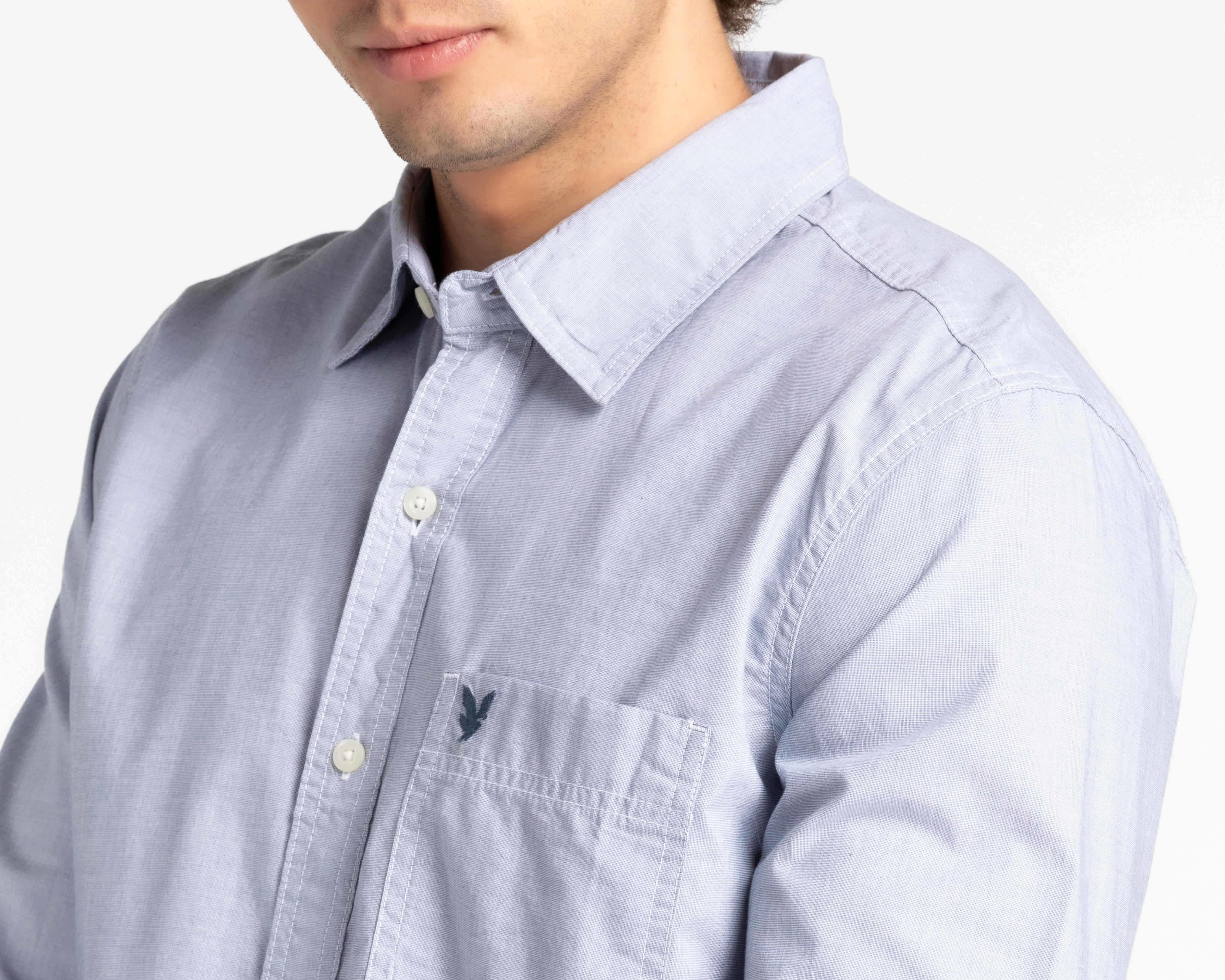 Foto 4 pulgar | Camisa de Algodón American Eagle Slim Fit