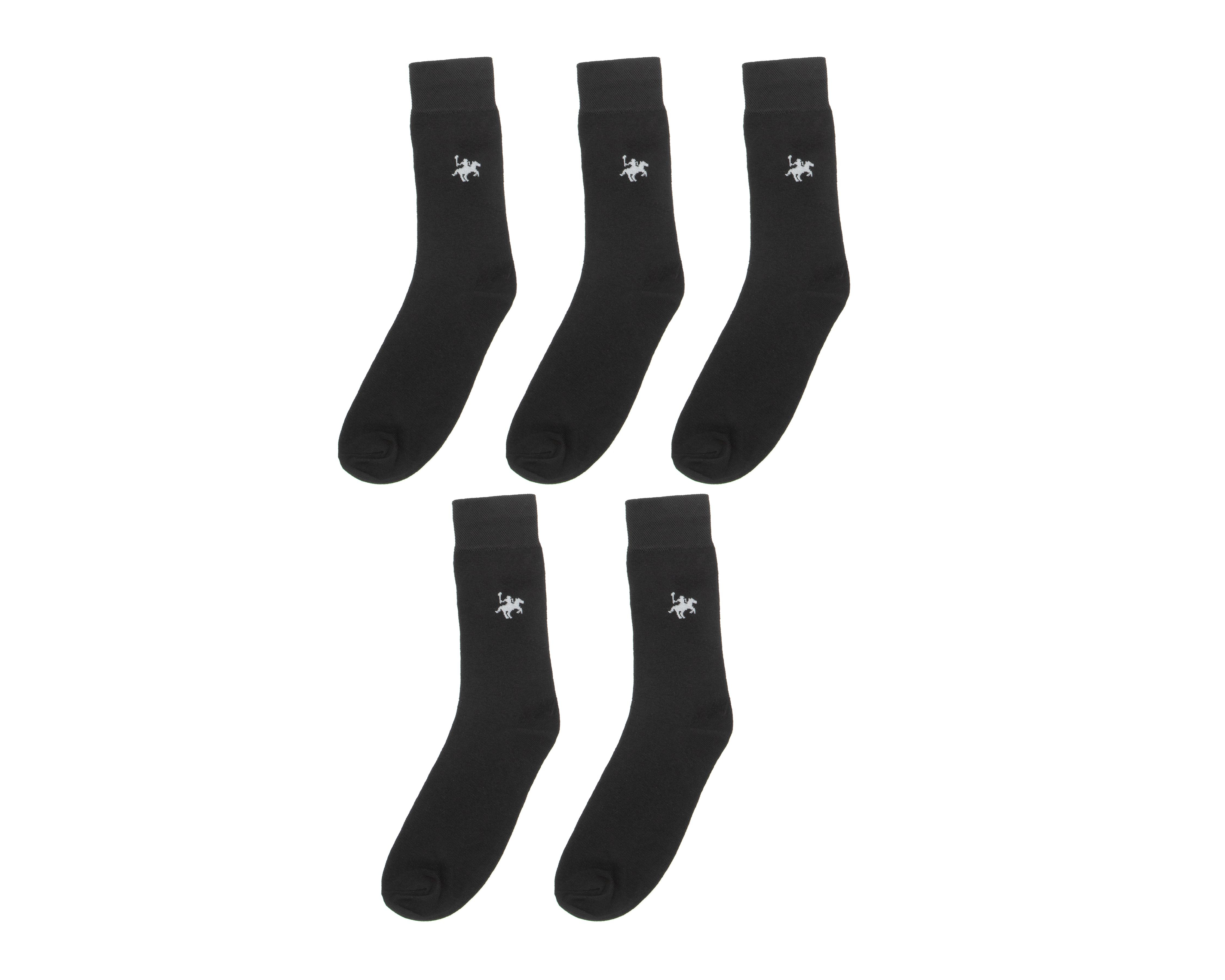 Foto 2 pulgar | Calcetas de Vestir Largas York Team Polo Club para Hombre 5 Pares