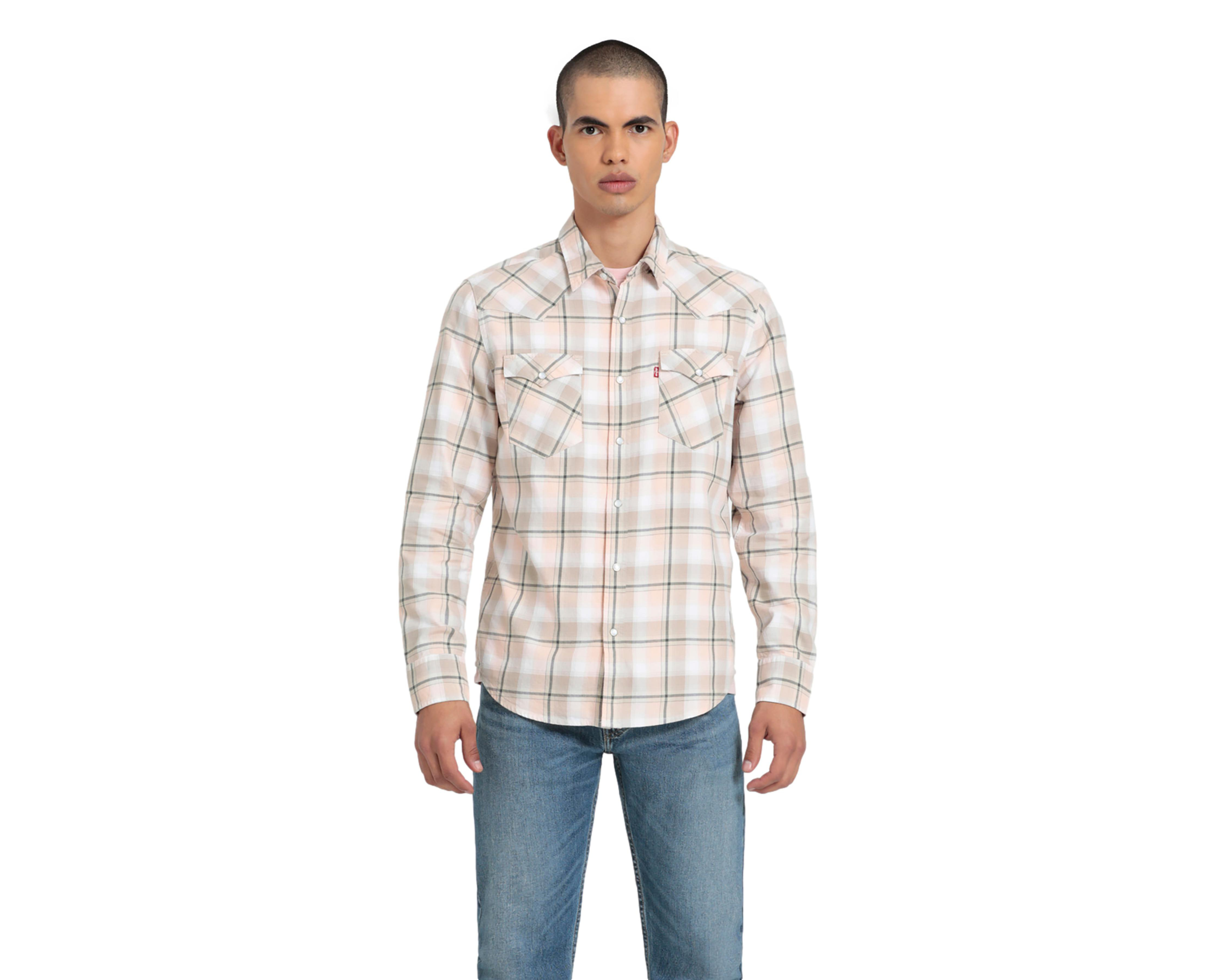 Foto 2 pulgar | Camisa Casual Levi's Regular a Cuadros para Hombre