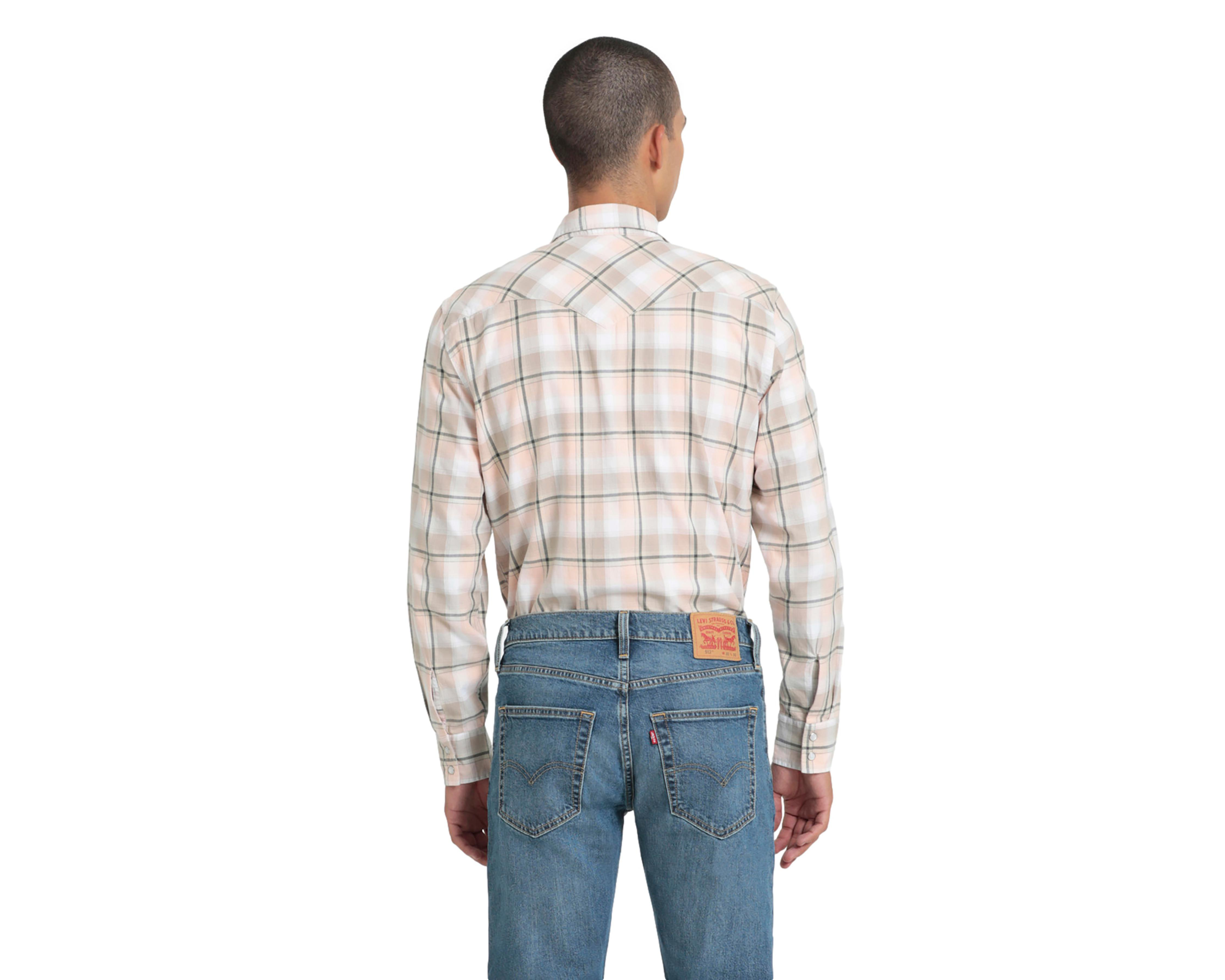 Foto 4 pulgar | Camisa Casual Levi's Regular a Cuadros para Hombre