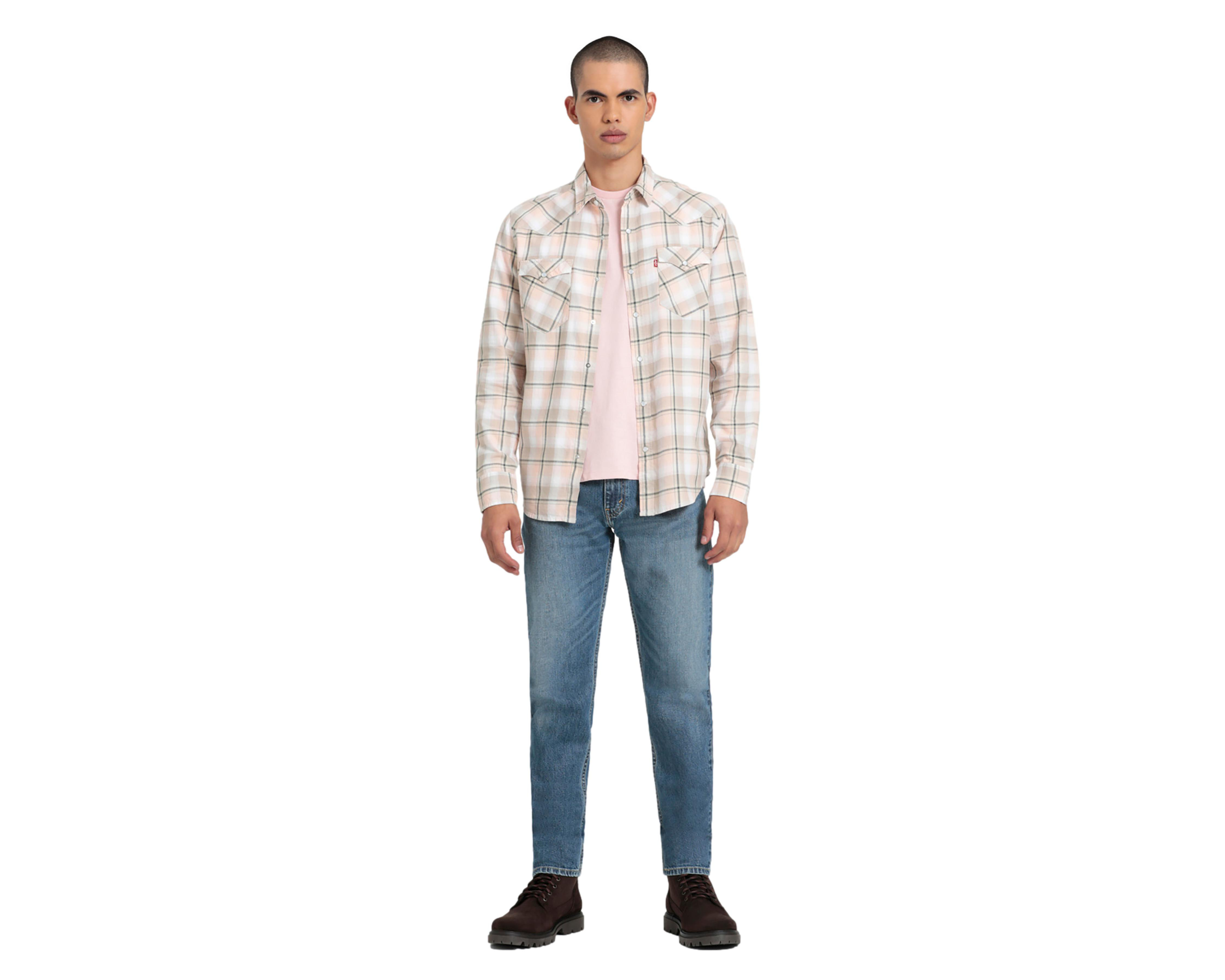 Foto 5 pulgar | Camisa Casual Levi's Regular a Cuadros para Hombre