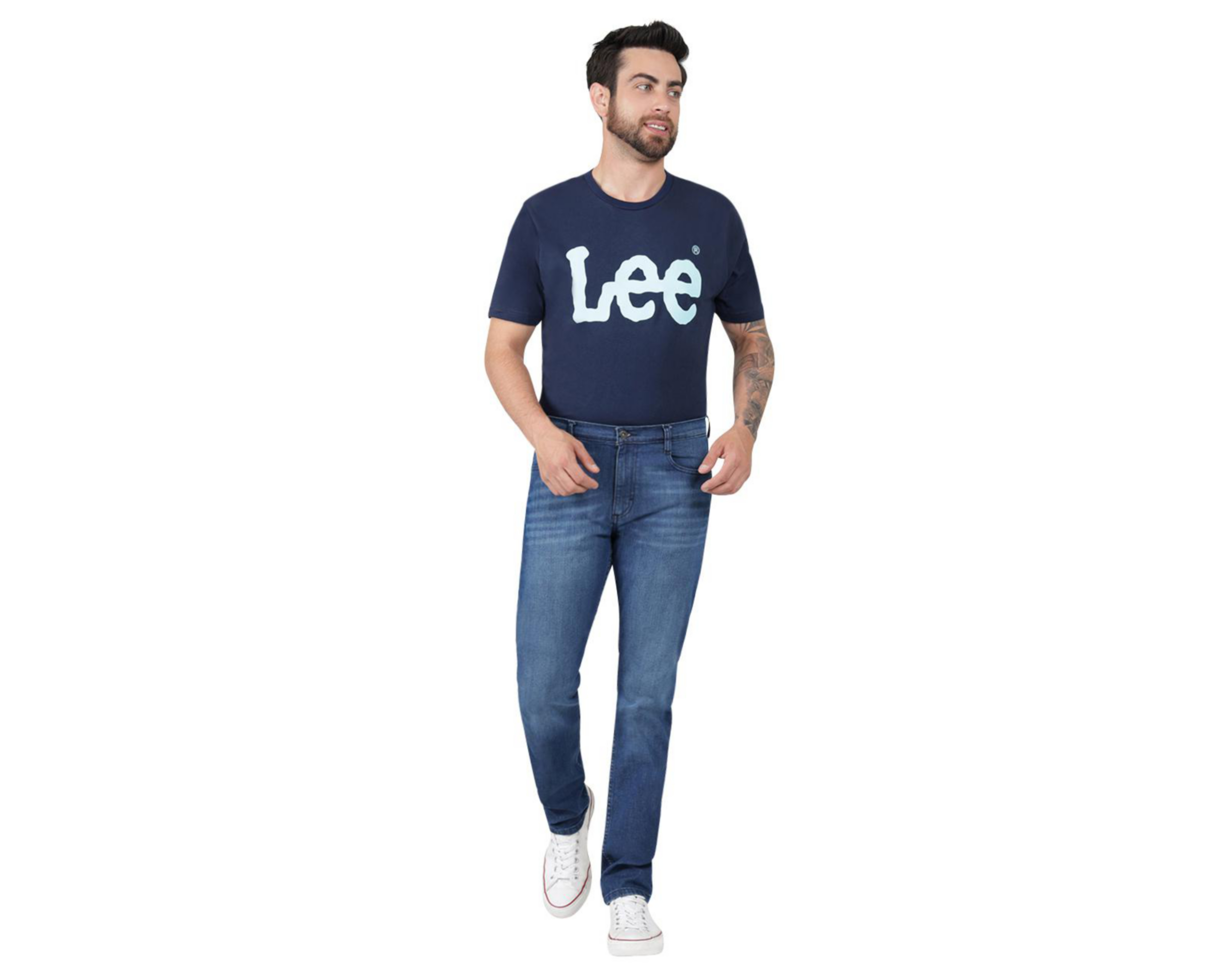 Foto 5 pulgar | Jeans Slim Fit Lee Vintage Stone Dark