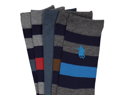 Foto 2 | Calcetas Largas York Team Polo Club para Hombre 5 Pares