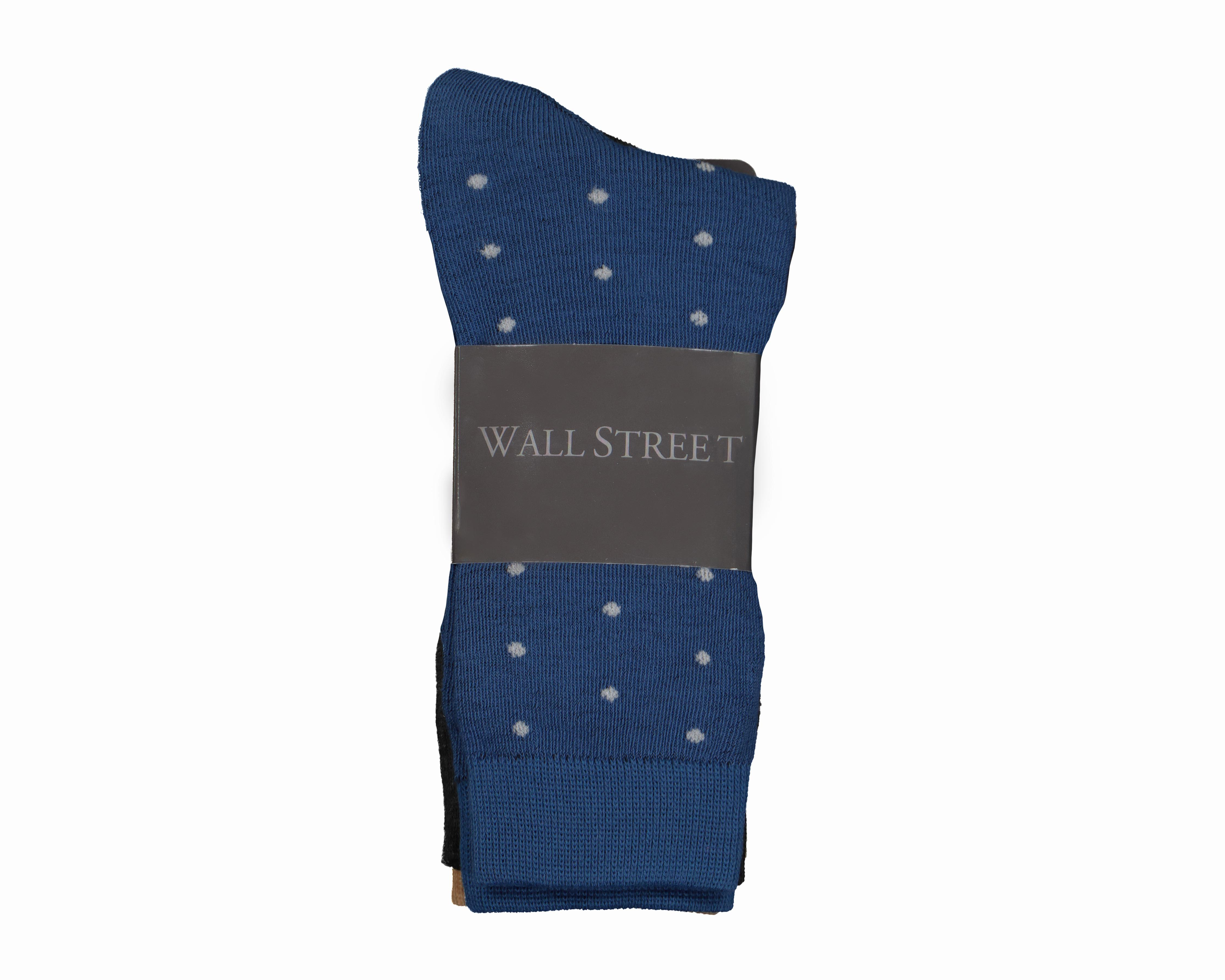 Foto 3 | Calcetas de Vestir Wall Street para Hombre 4 Pares