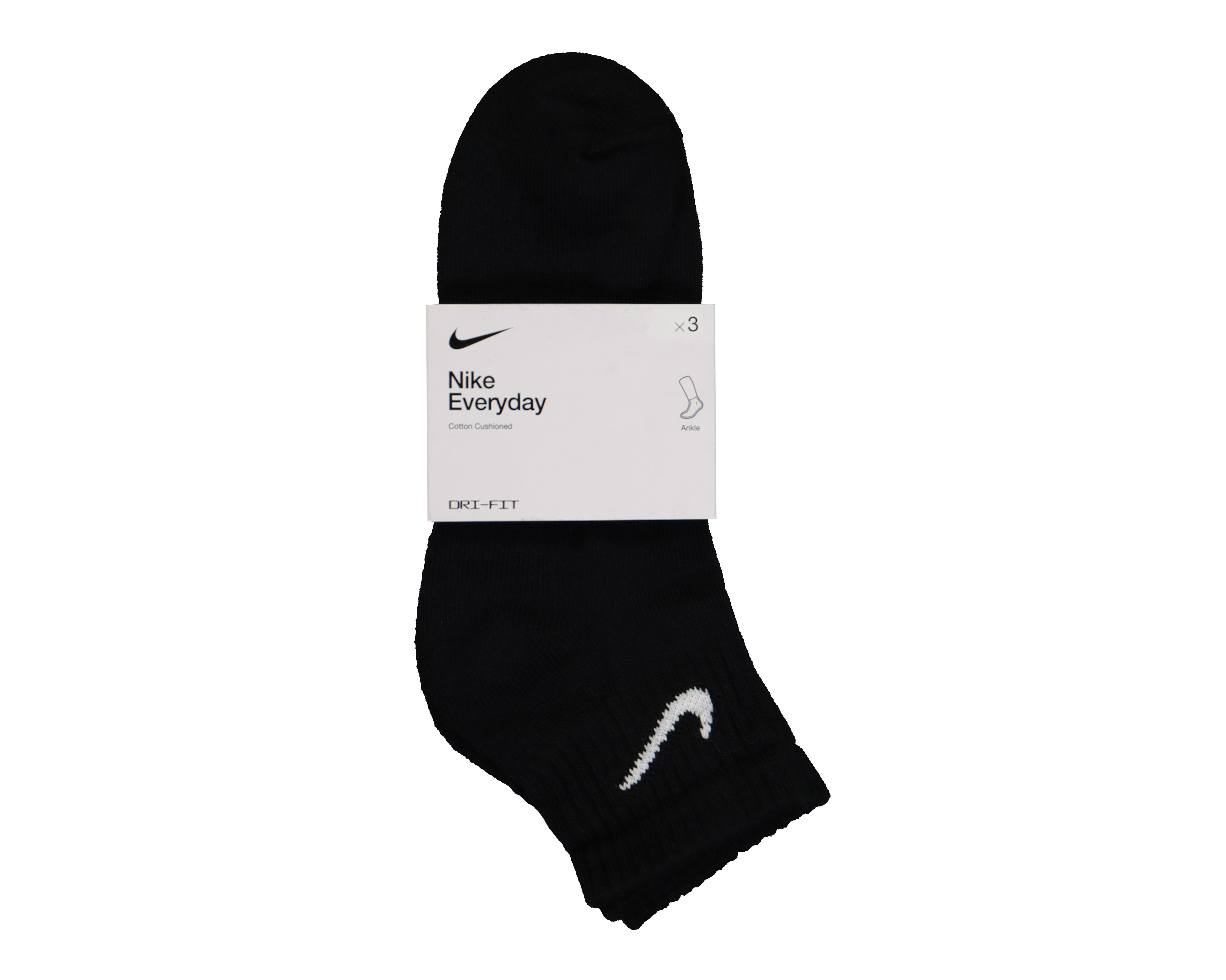 Foto 4 pulgar | Calcetas Deportivas Tobilleras Nike Everyday Cushioned para Hombre 3 Pares