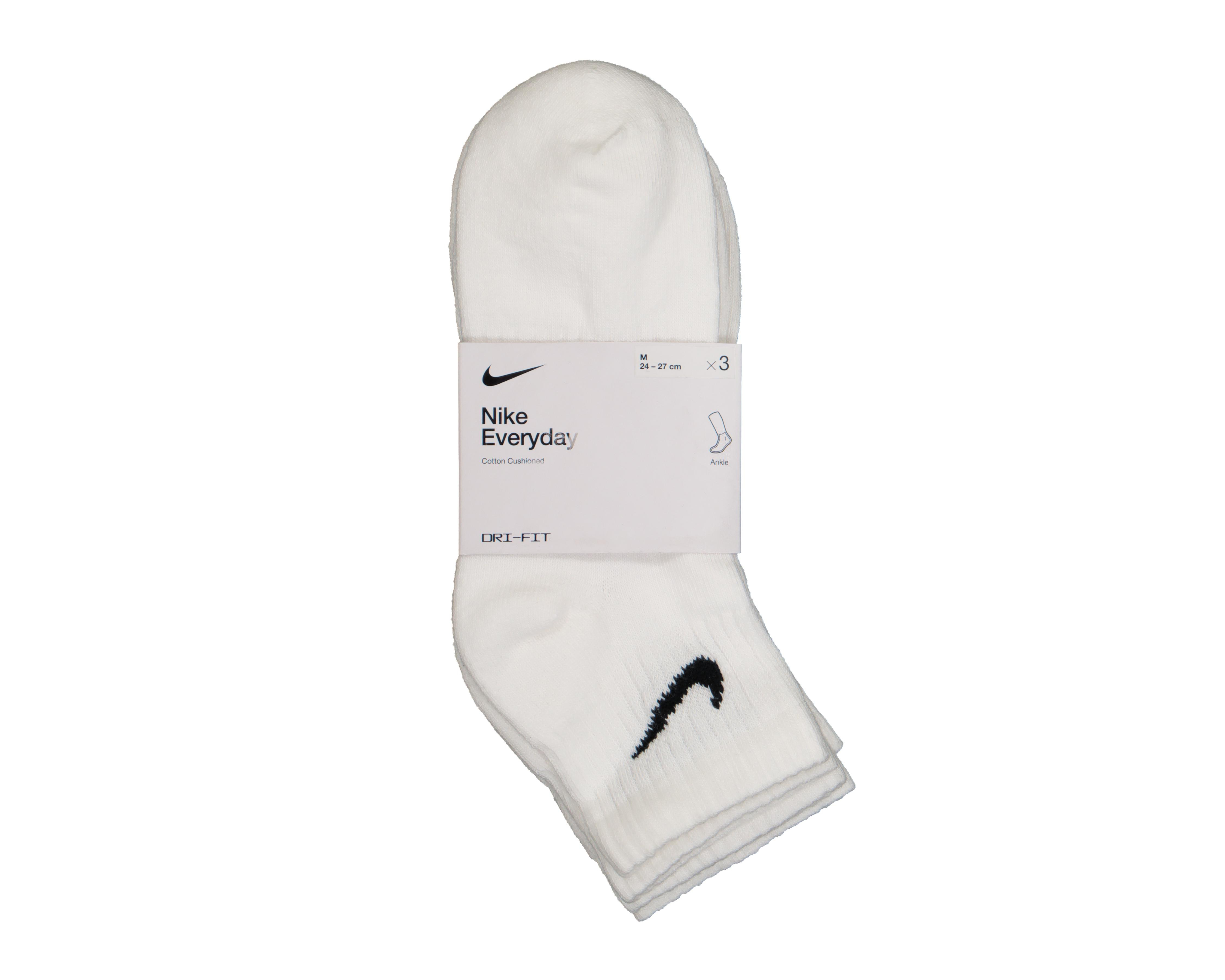 Foto 4 pulgar | Calcetas Deportivas Tobilleras Nike Everyday Cushioned para Hombre 3 Pares