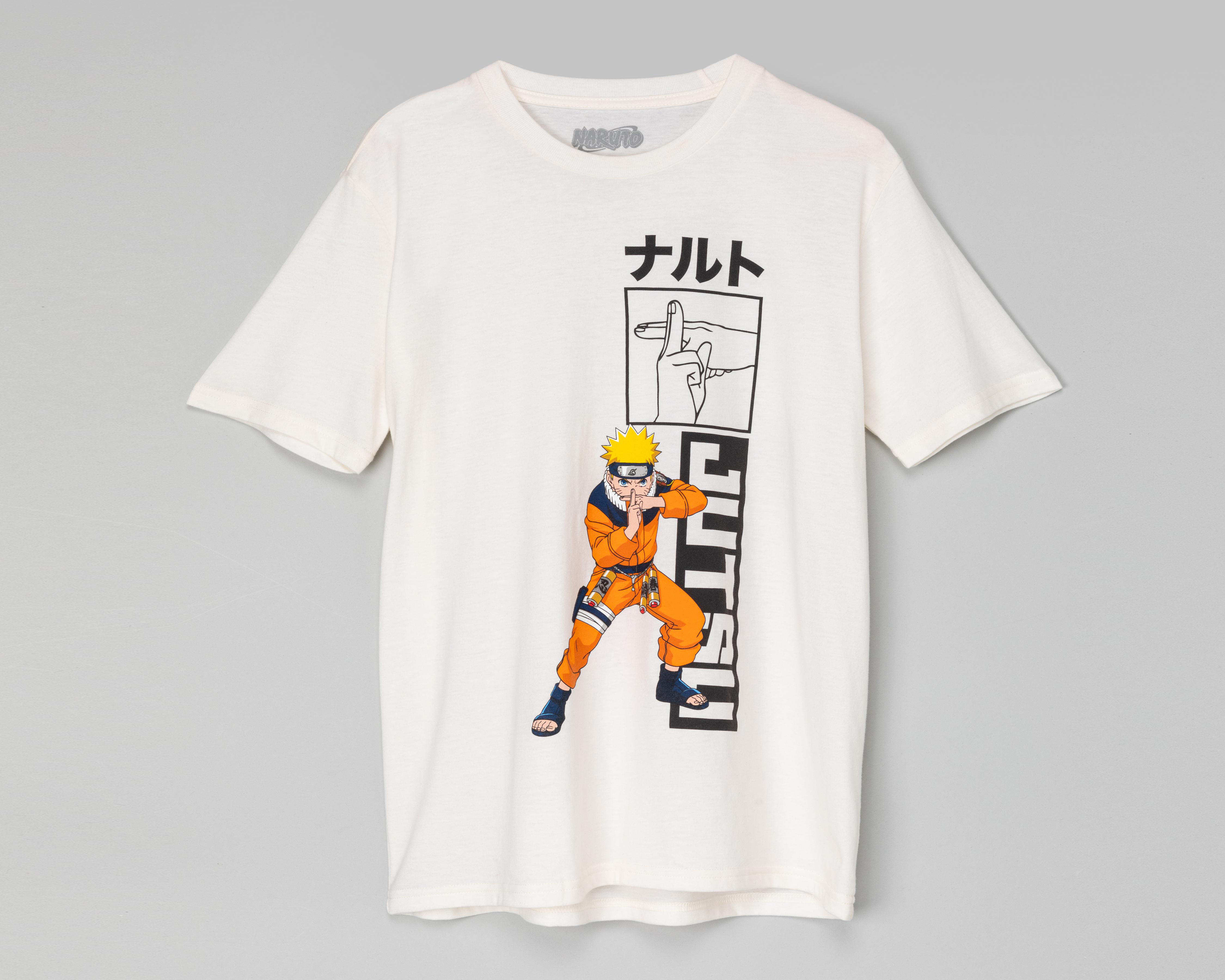 Foto 2 pulgar | Playera Naruto Cuello Redondo