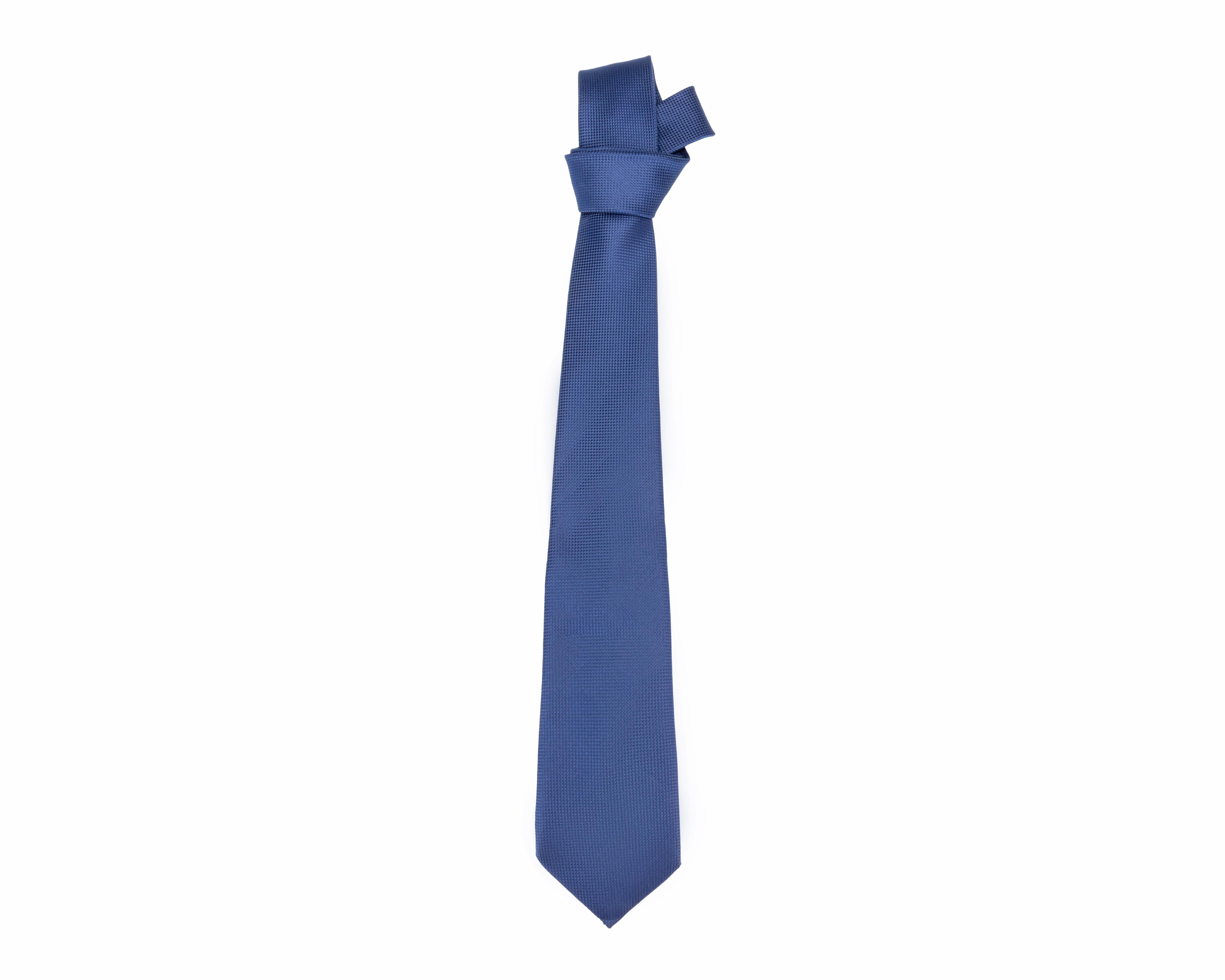 Corbata Lisa Wall Street Azul