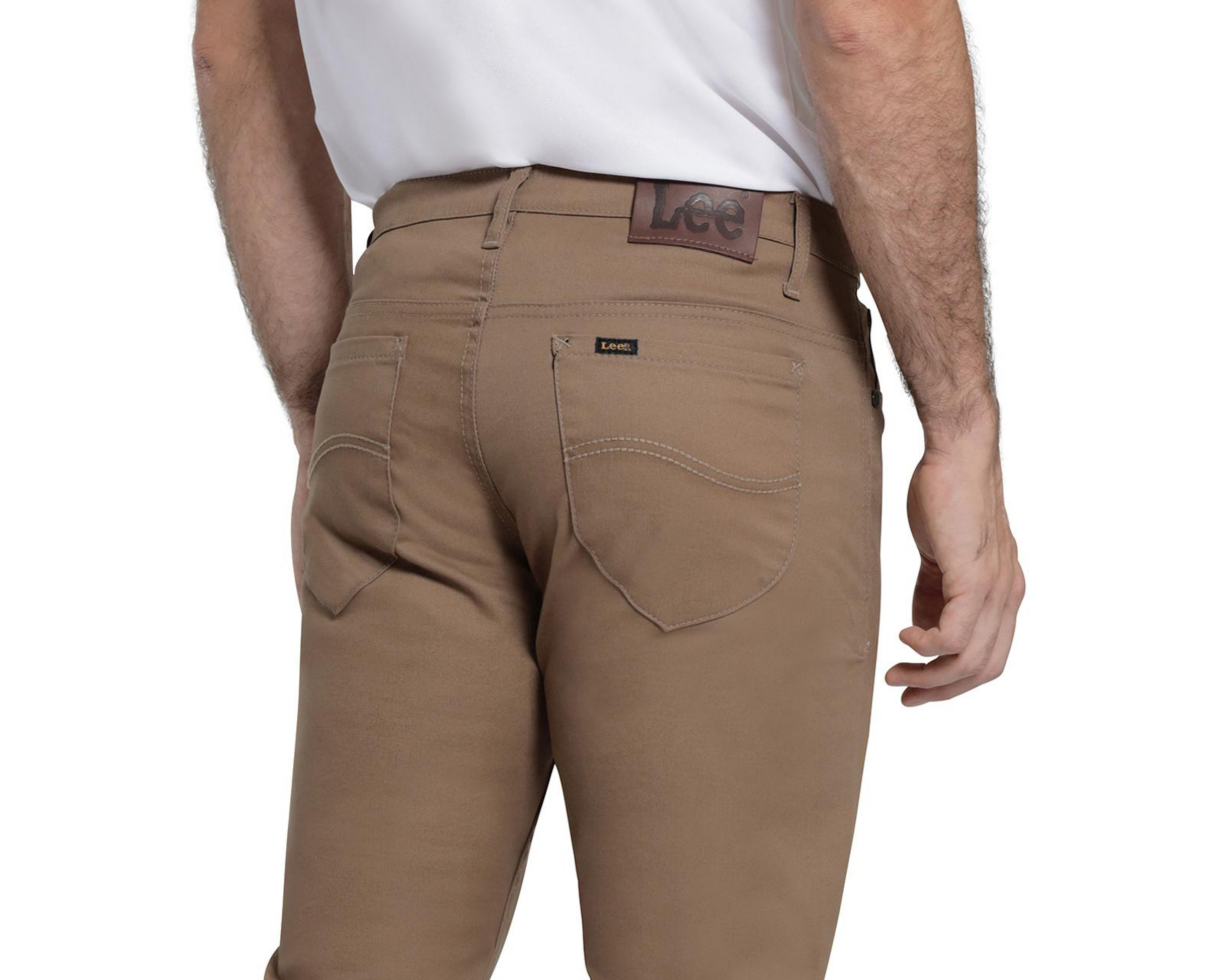 Foto 4 | Pantalón de Gabardina Lee Slim