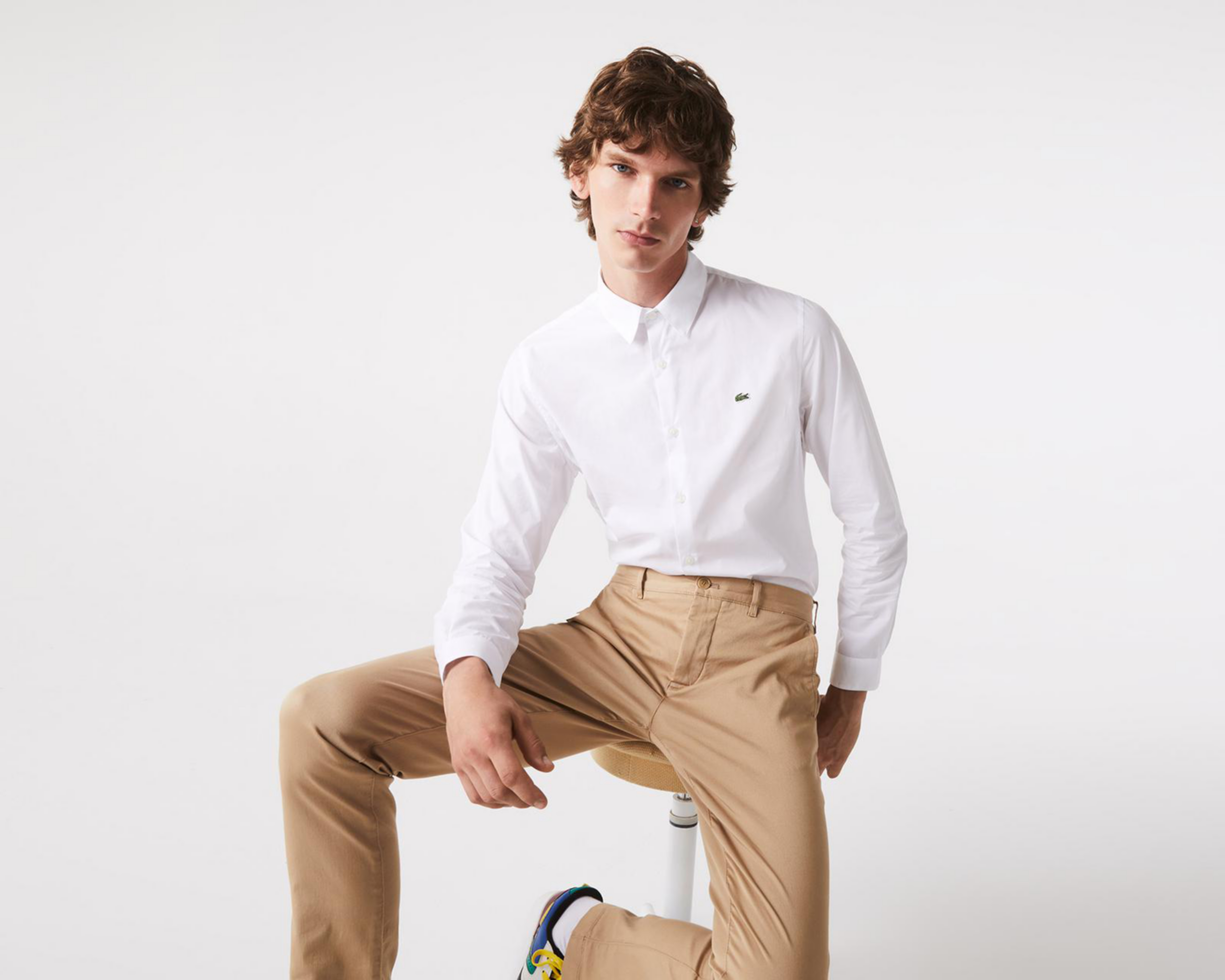 Foto 4 pulgar | Camisa Casual Lacoste Slim Fit Lisa