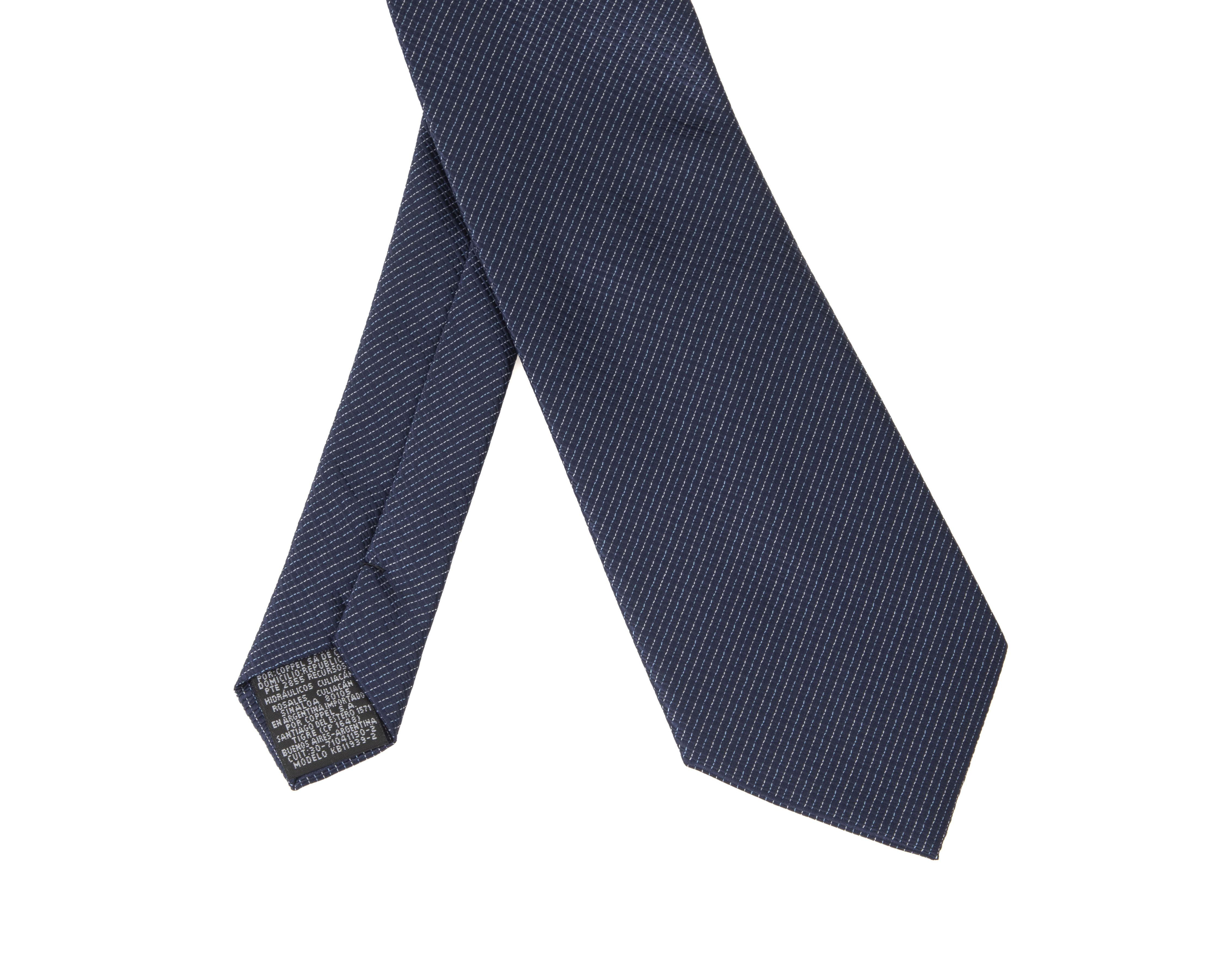 Foto 2 | Corbata a Rayas Wall Street Azul Marino