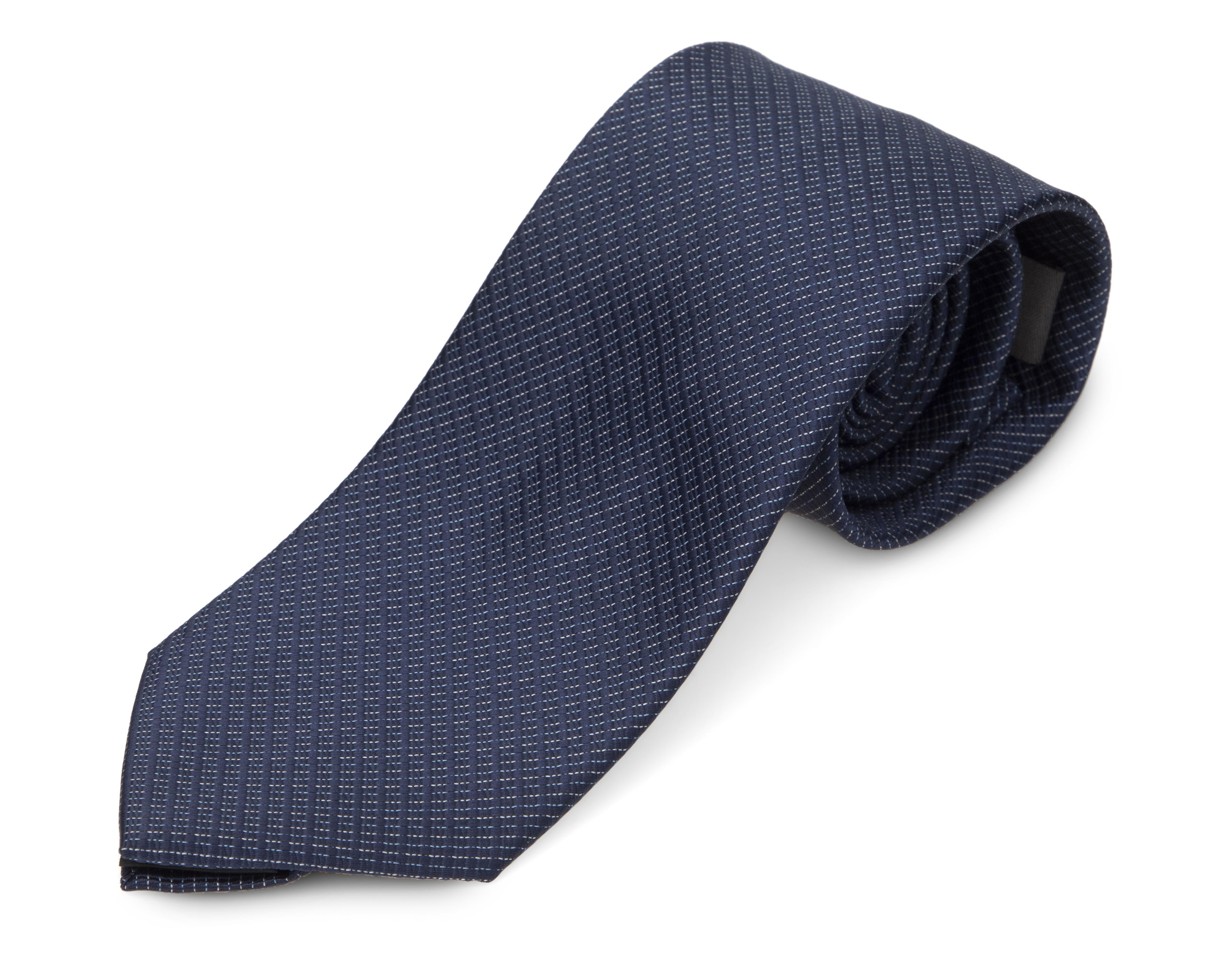 Foto 4 pulgar | Corbata a Rayas Wall Street Azul Marino