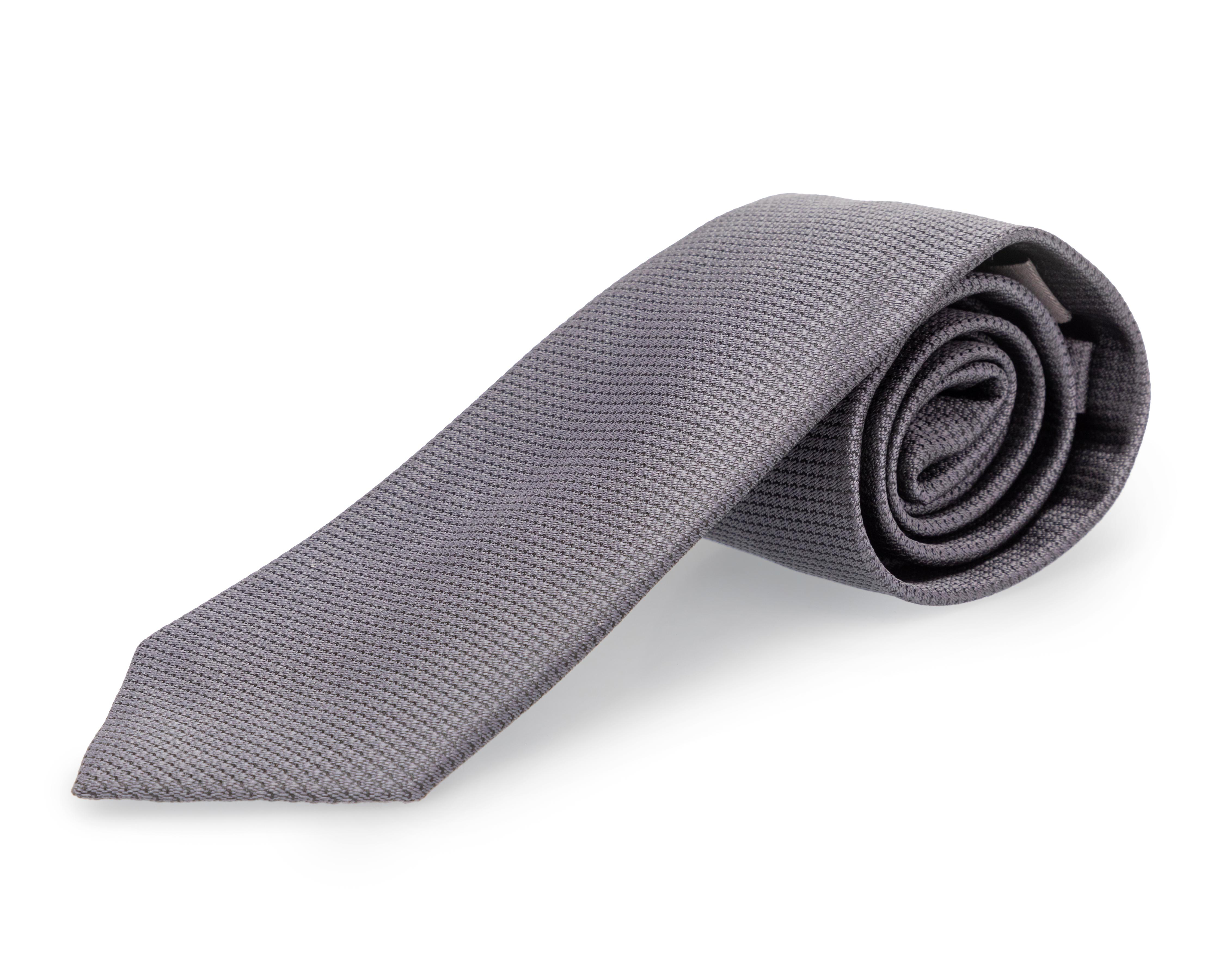 Foto 3 pulgar | Corbata Lisa Wall Street Gris