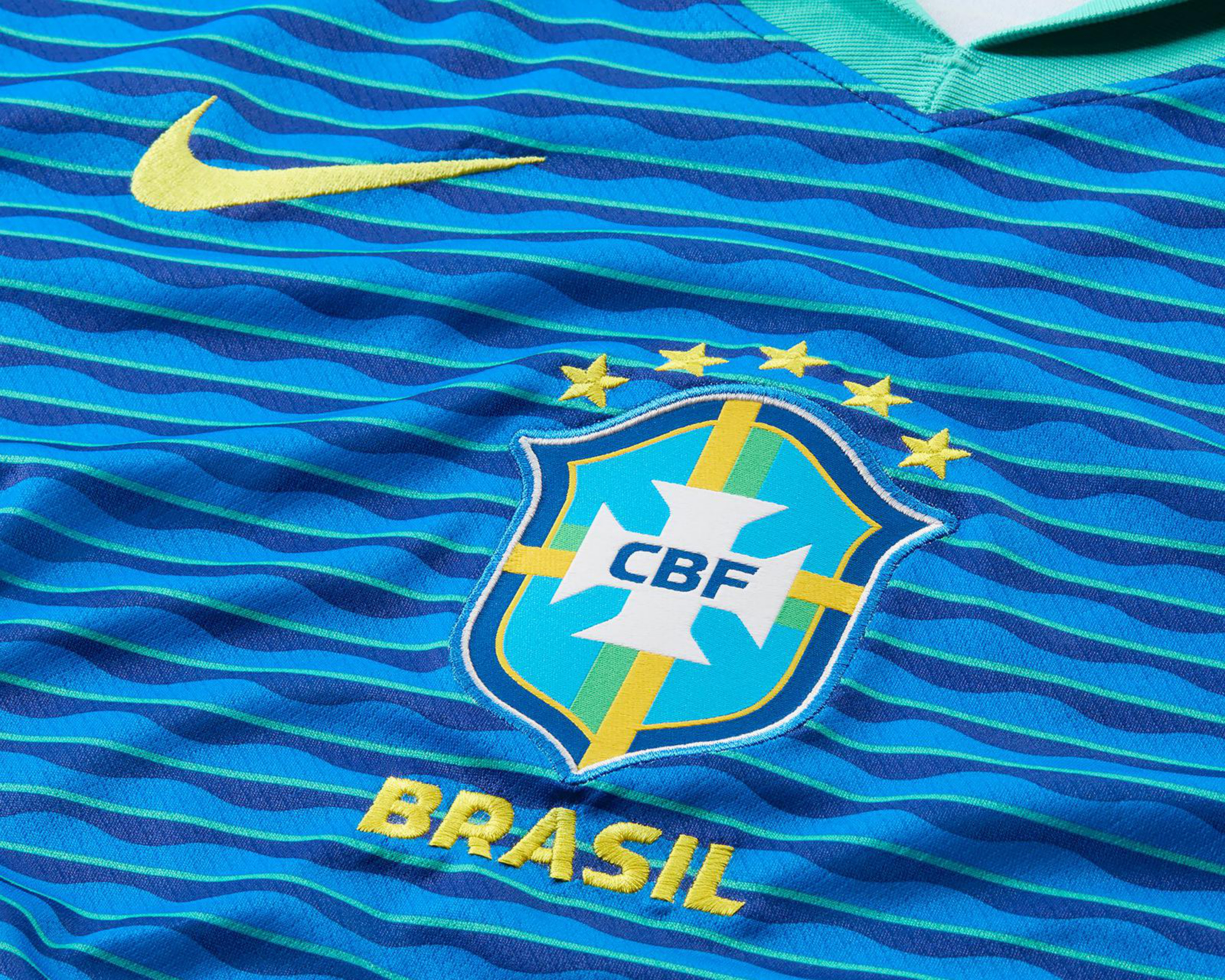 Foto 5 pulgar | Jersey Nike Brasil Visitante 2024 Stadium para Hombre