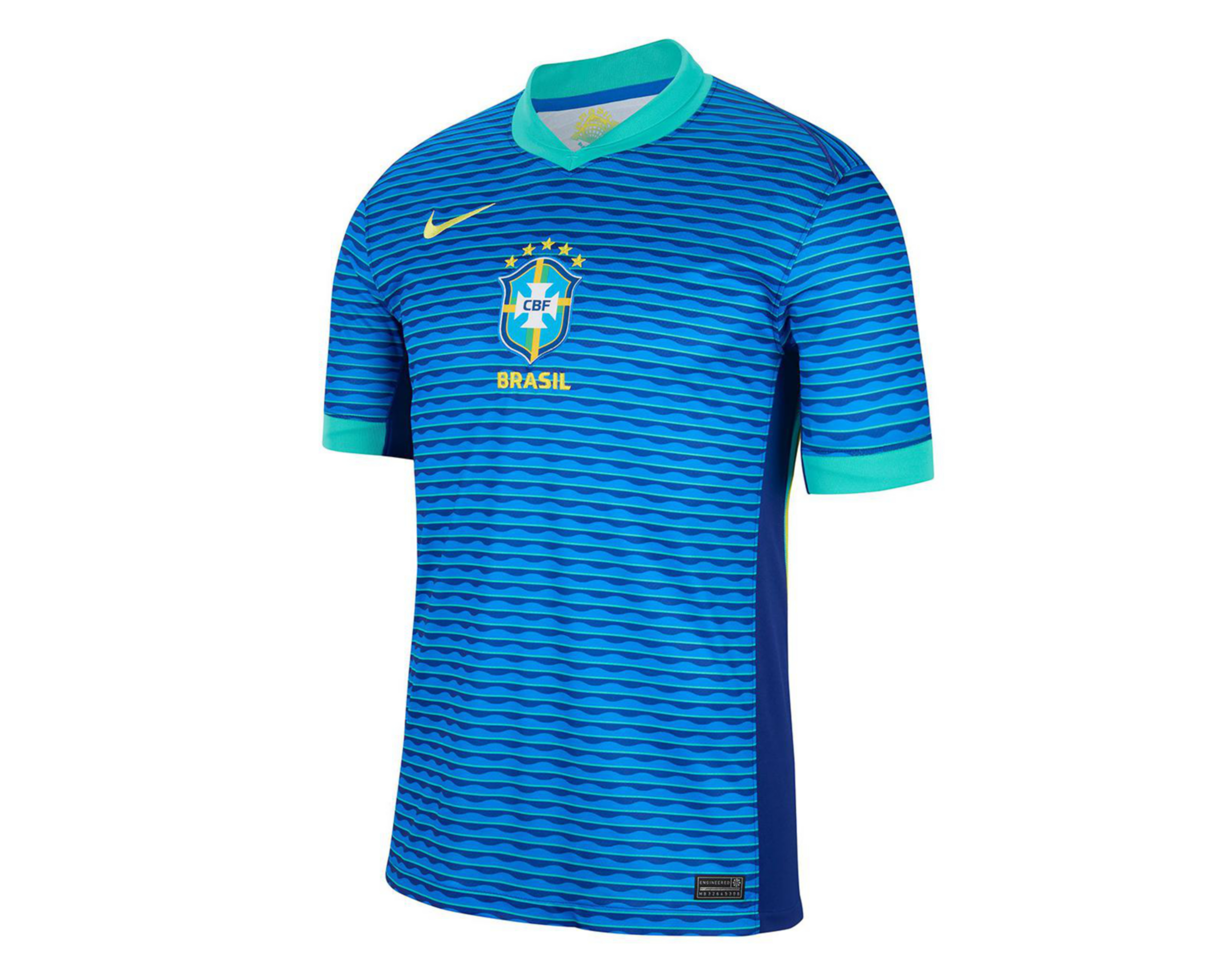 Foto 10 pulgar | Jersey Nike Brasil Visitante 2024 Stadium para Hombre