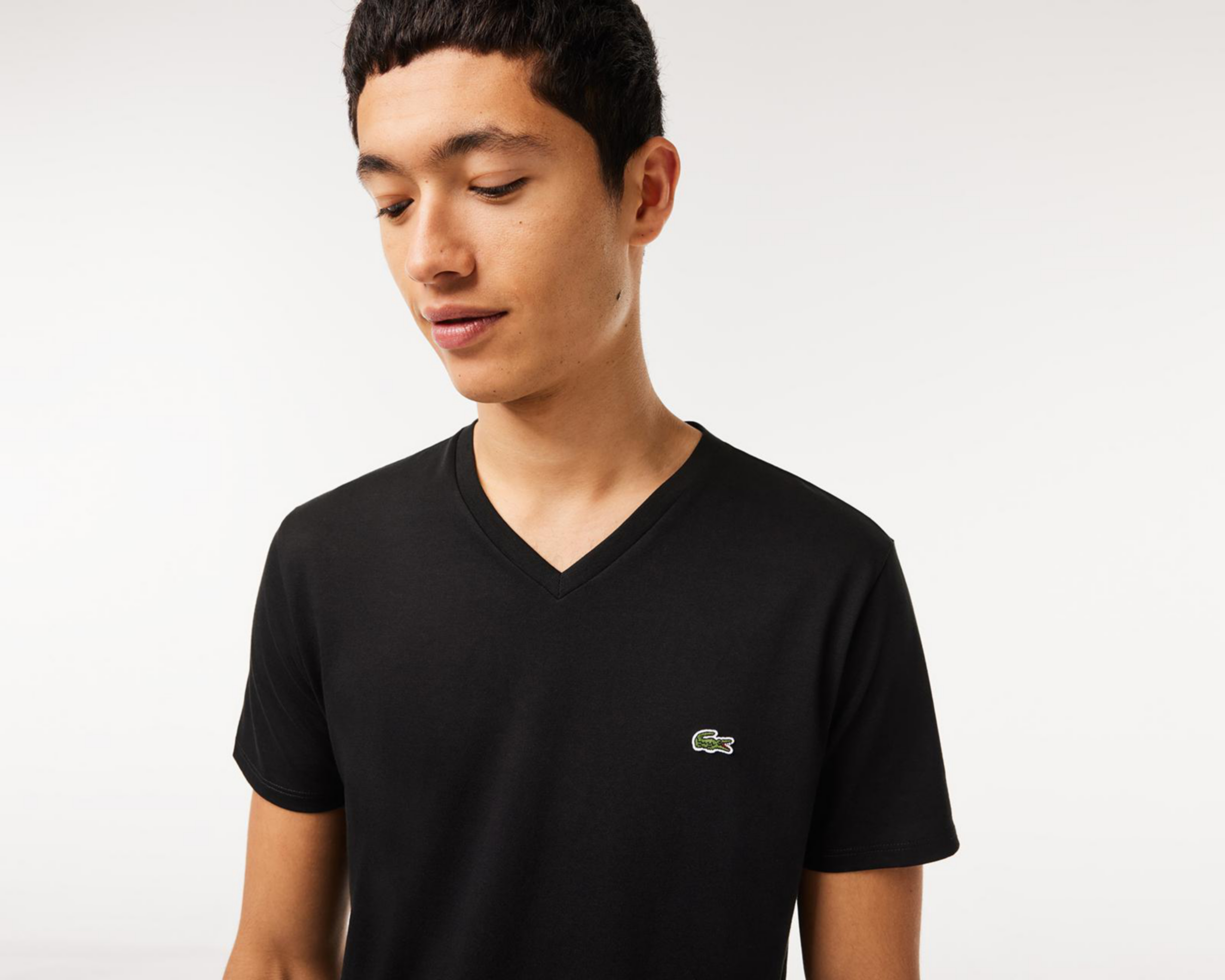 Foto 4 | Playera Lacoste Cuello V