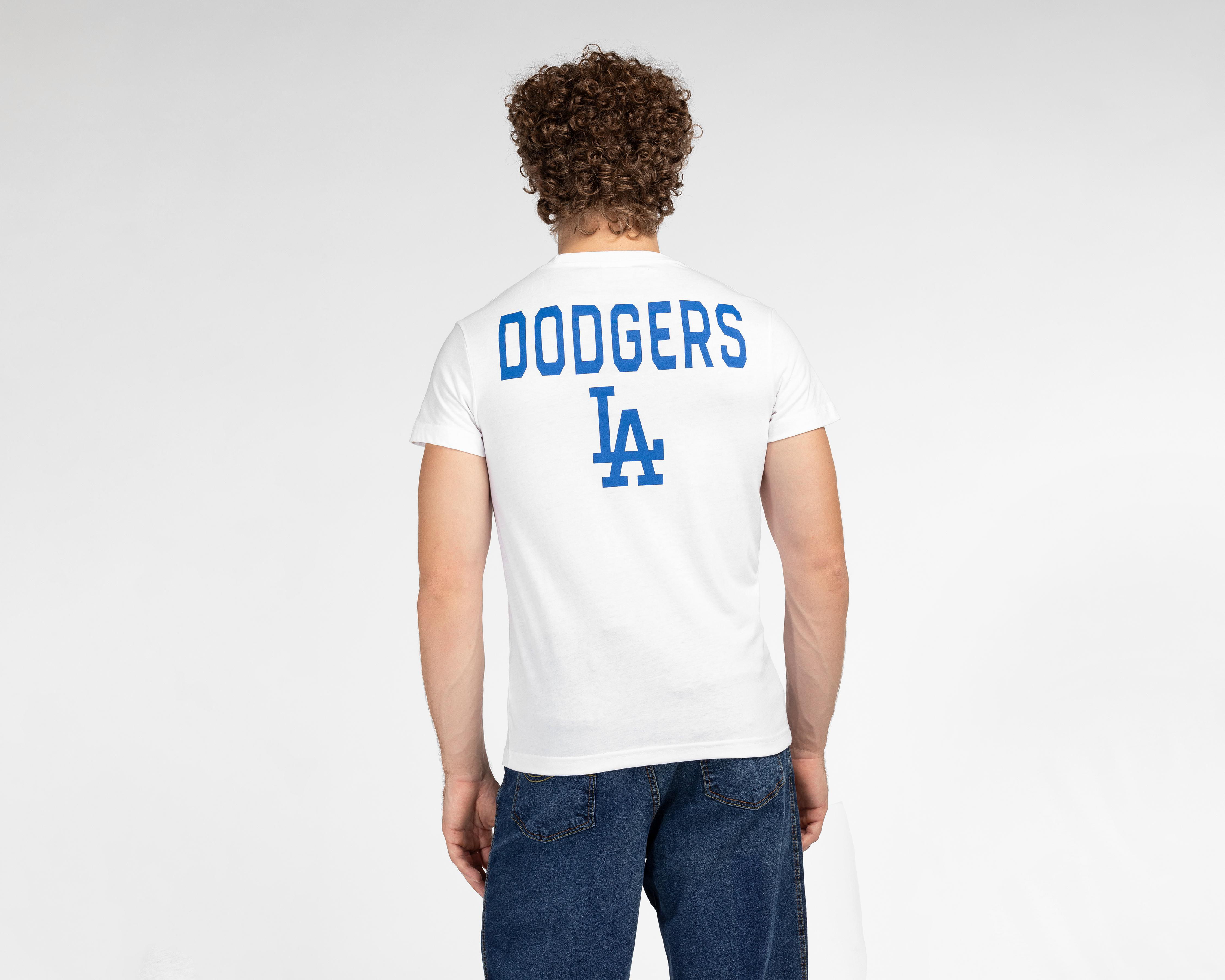 Foto 4 pulgar | Playera MLB Los Angeles Dodgers Cuello Redondo