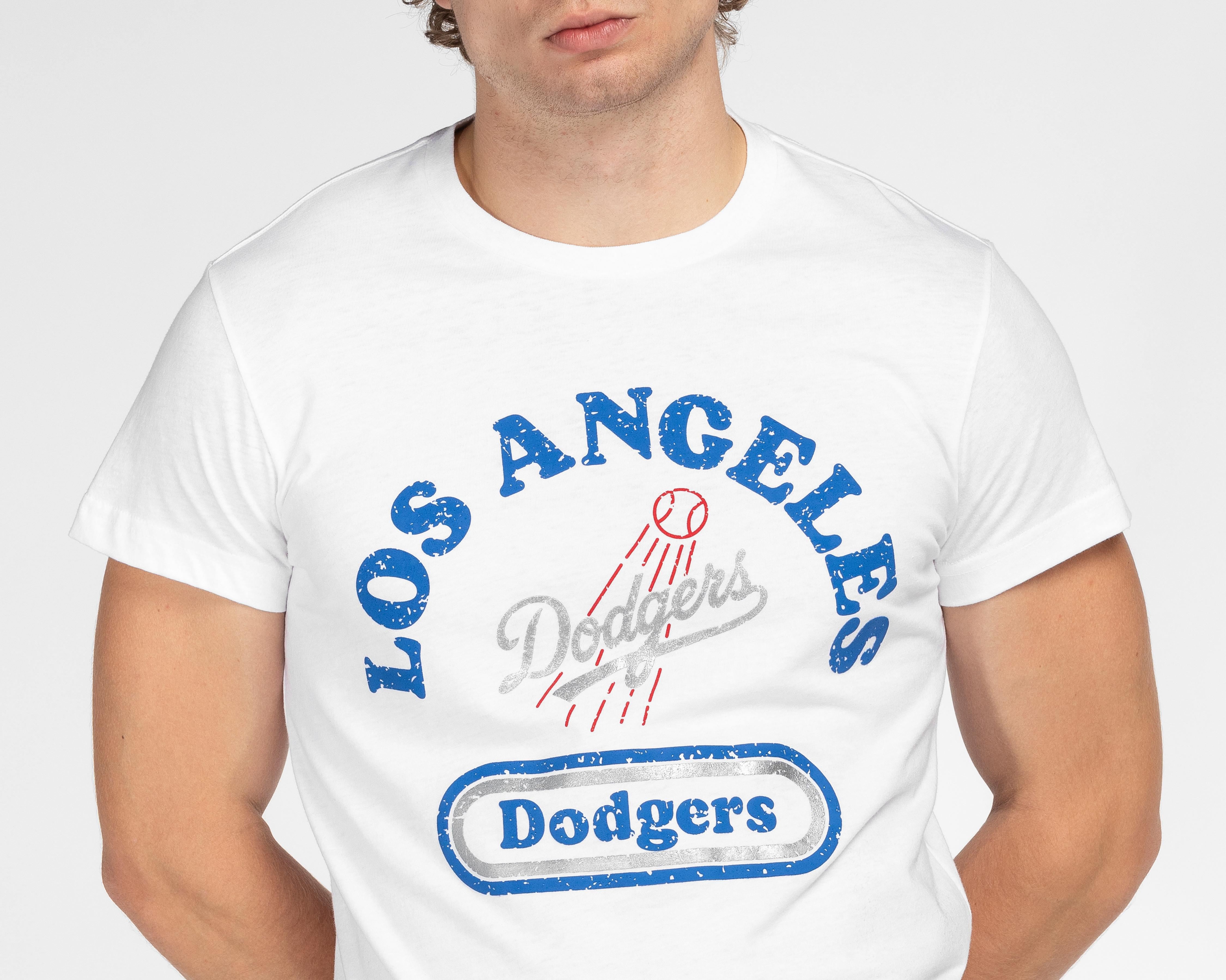 Foto 5 pulgar | Playera MLB Los Angeles Dodgers Cuello Redondo