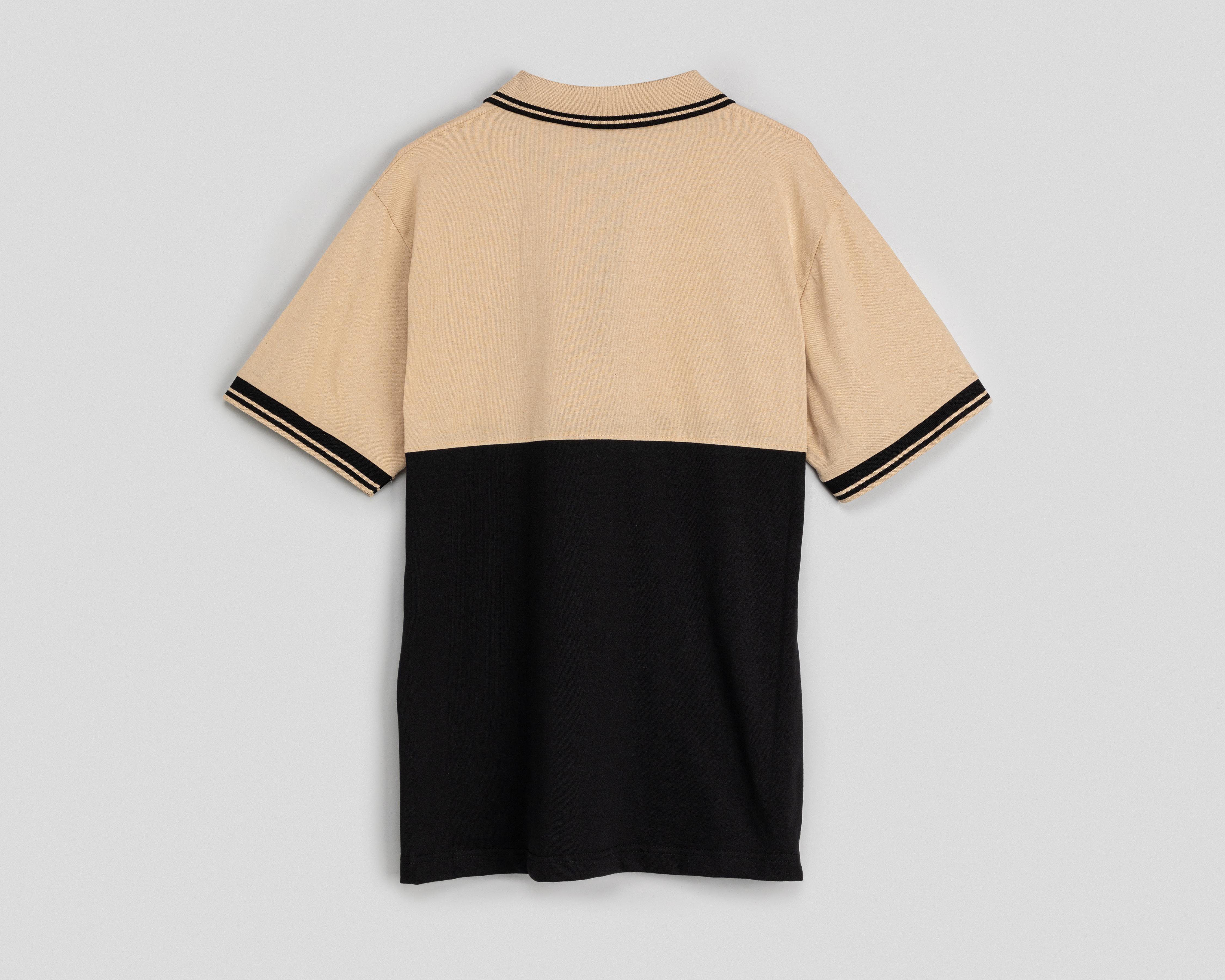 Foto 2 | Playera Polo Jeep Beige y Negro para Hombre