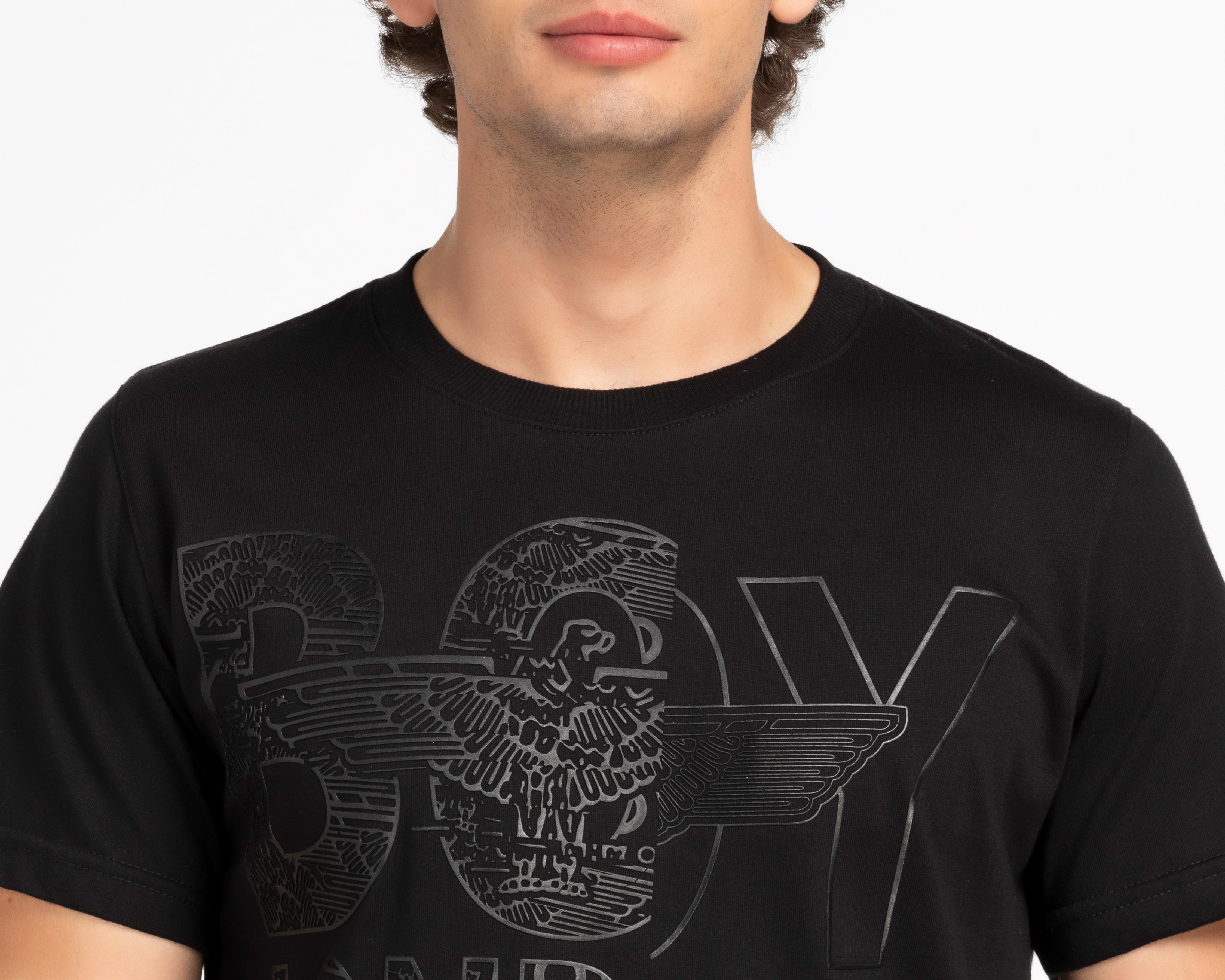 Foto 4 pulgar | Playera Boy London Cuello Redondo