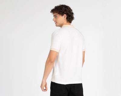 Foto 2 | Playera Polo Porto Sur Blanca con Rayas para Hombre