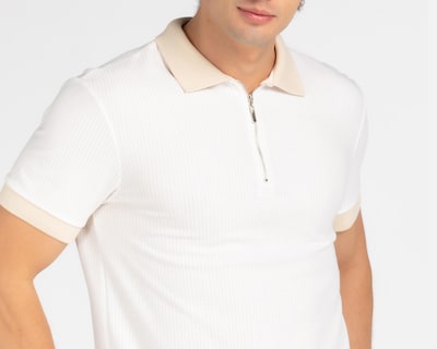 Foto 3 | Playera Polo Porto Sur Blanca con Rayas para Hombre