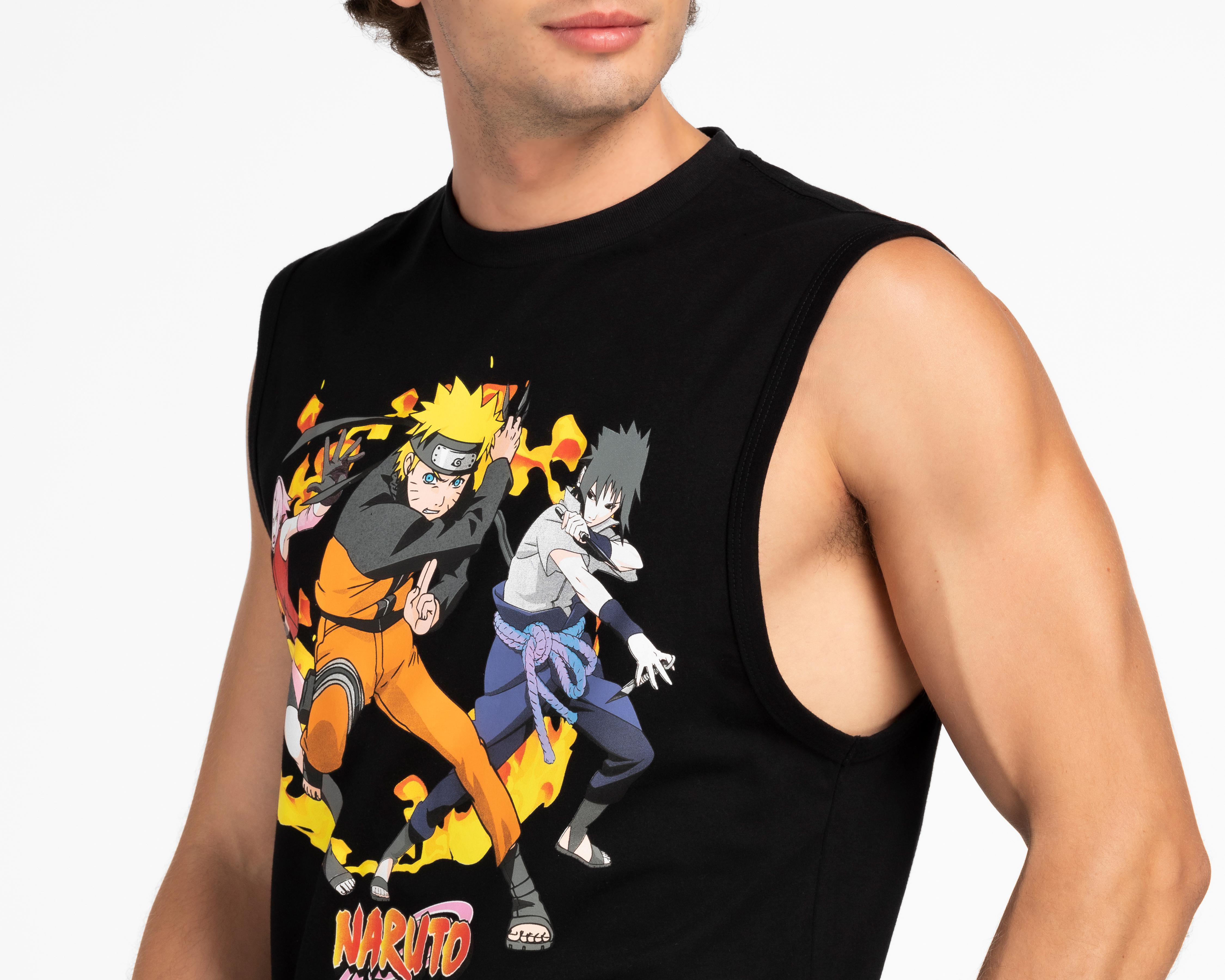 Foto 4 pulgar | Playera Naruto Cuello Redondo