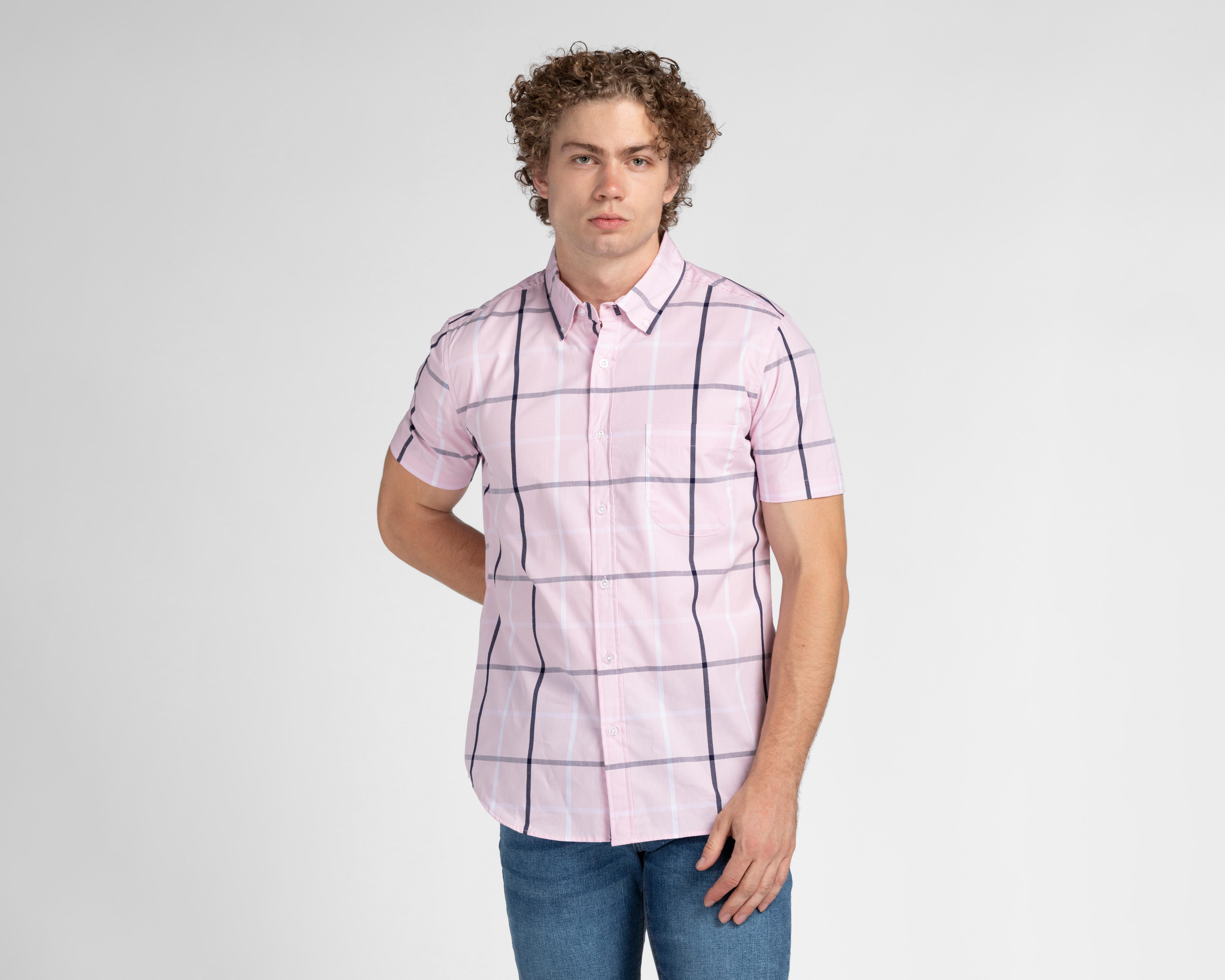 Camisa Casual Refill Regular Fit a Cuadros